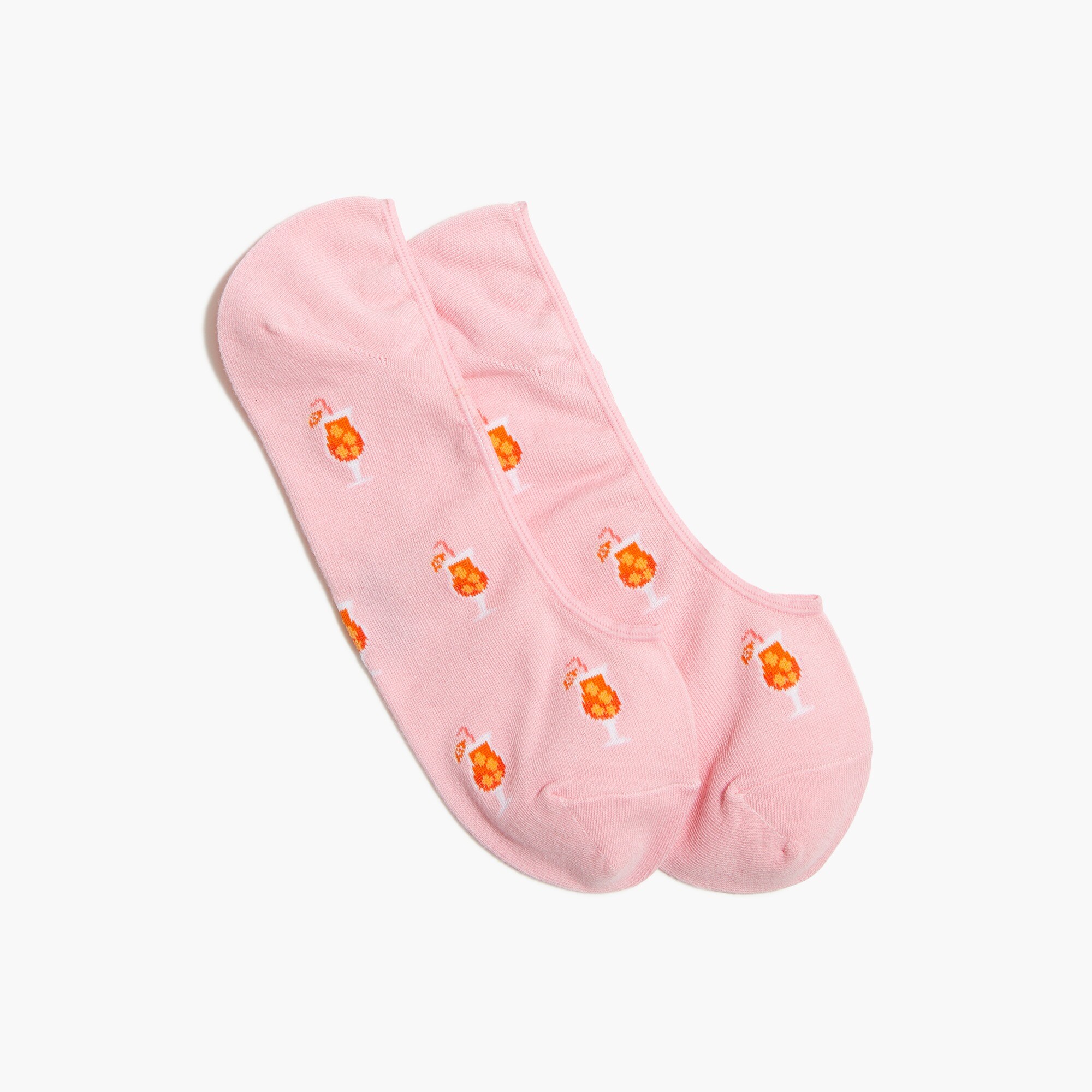 Orange spritz no-show socks