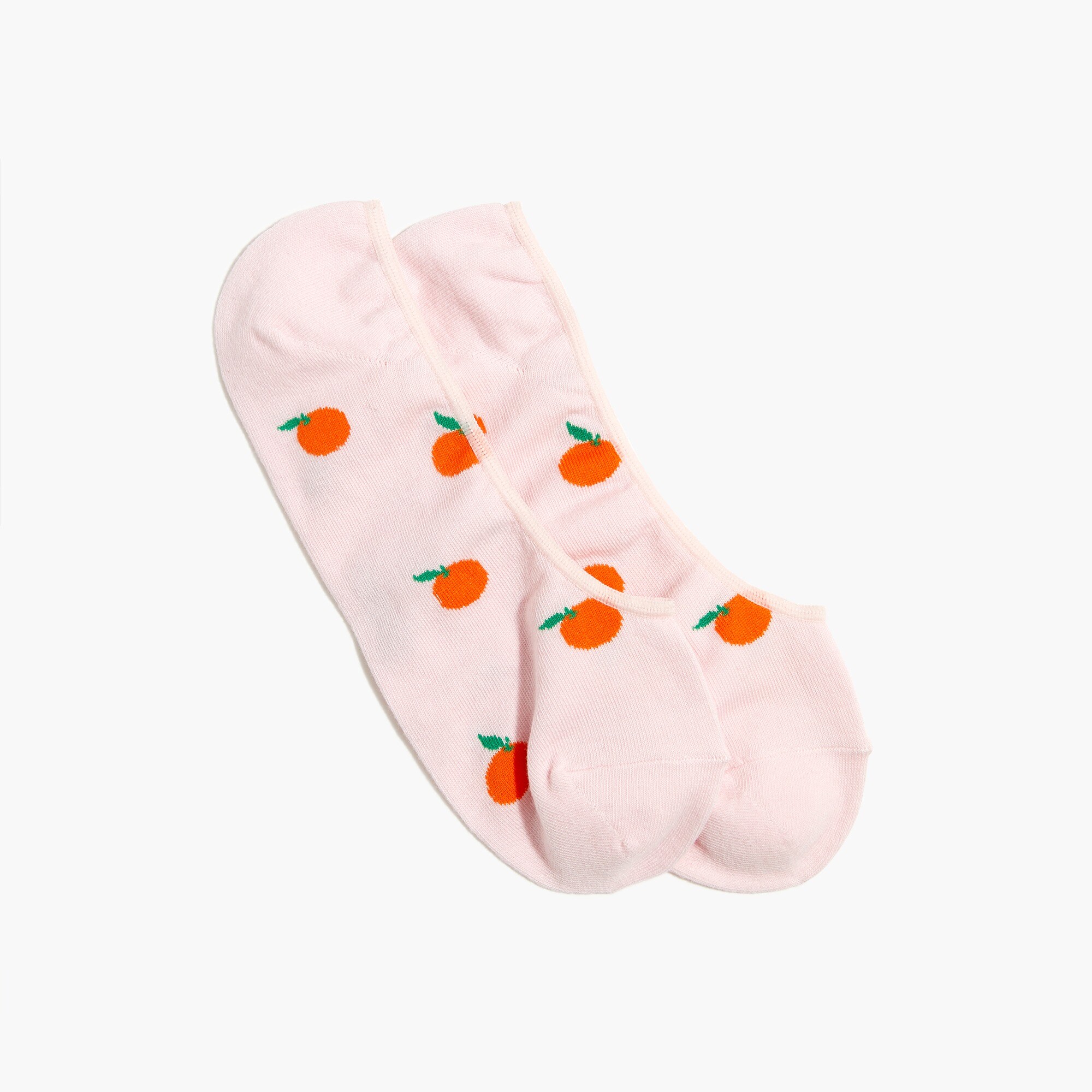 Tossed oranges no-show socks