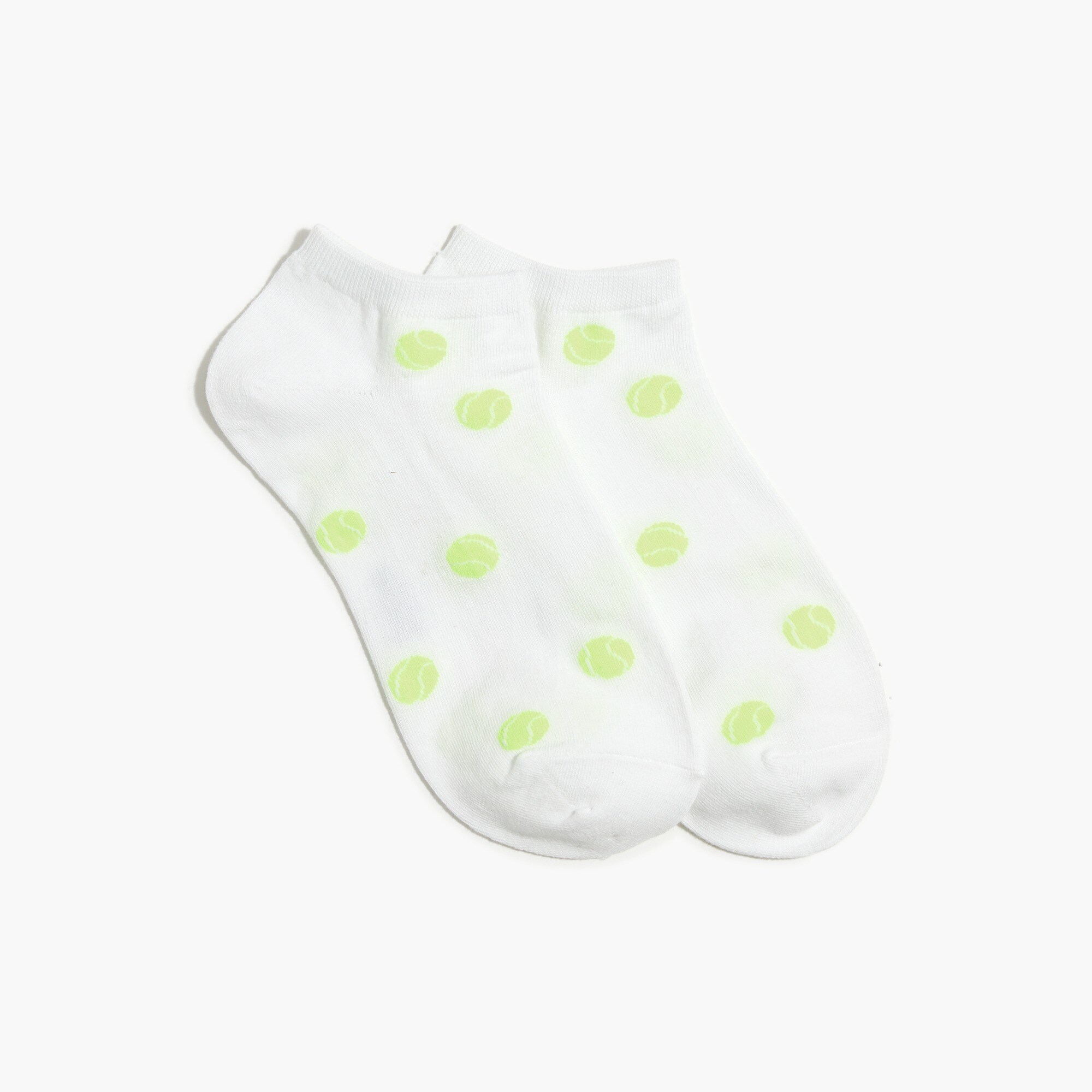 Tennis ball ankle socks