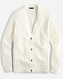 V-neck cotton-blend cardigan sweater