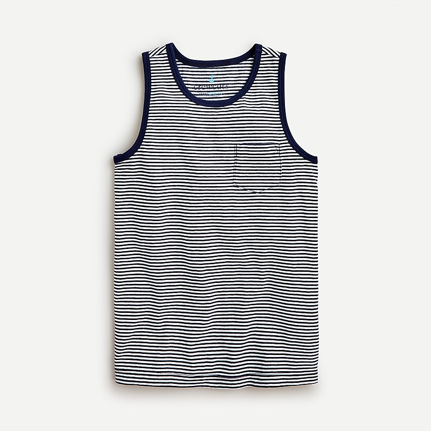 j.crew: boys' cotton tank for boys, right side, view zoomed