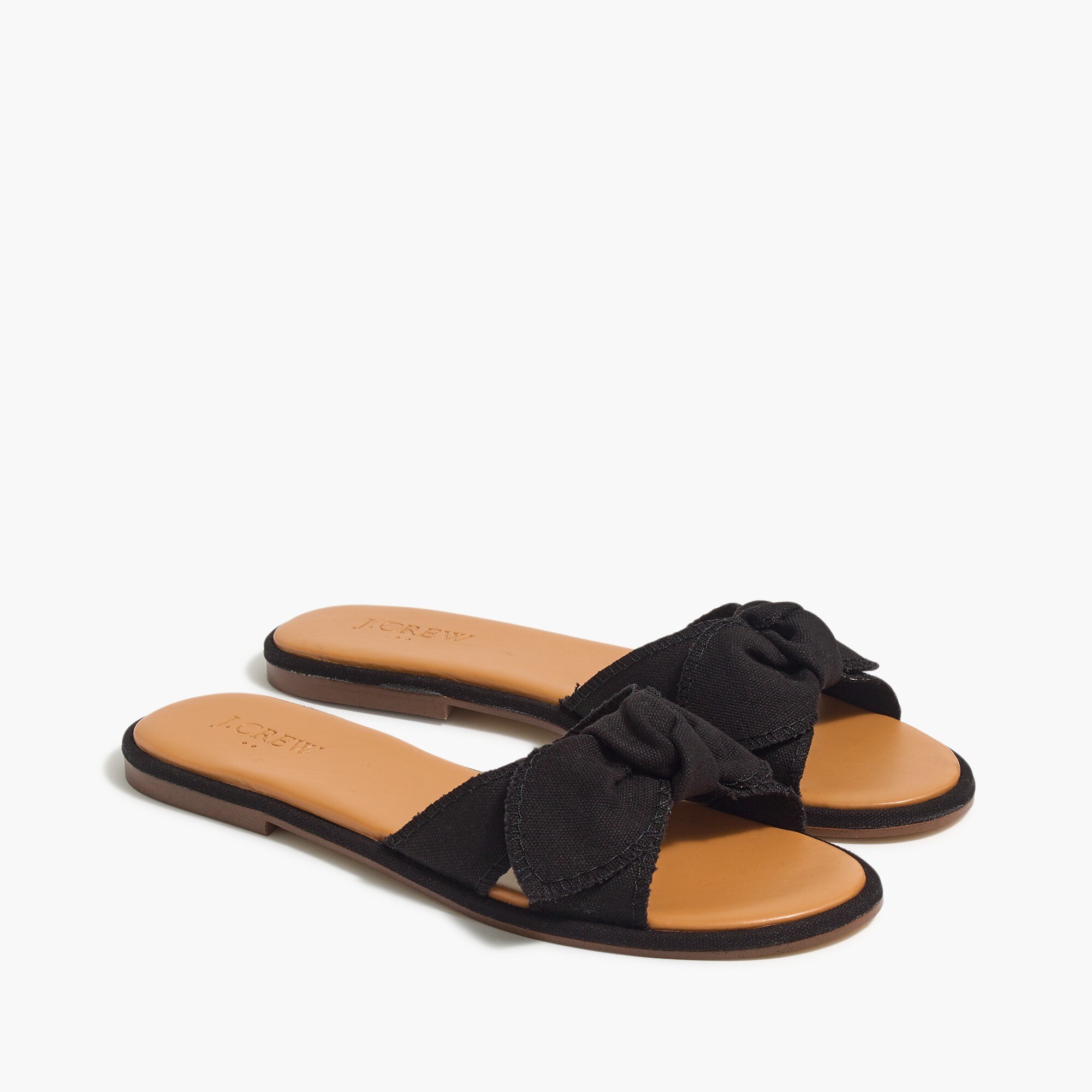 Bow knot slide sandals