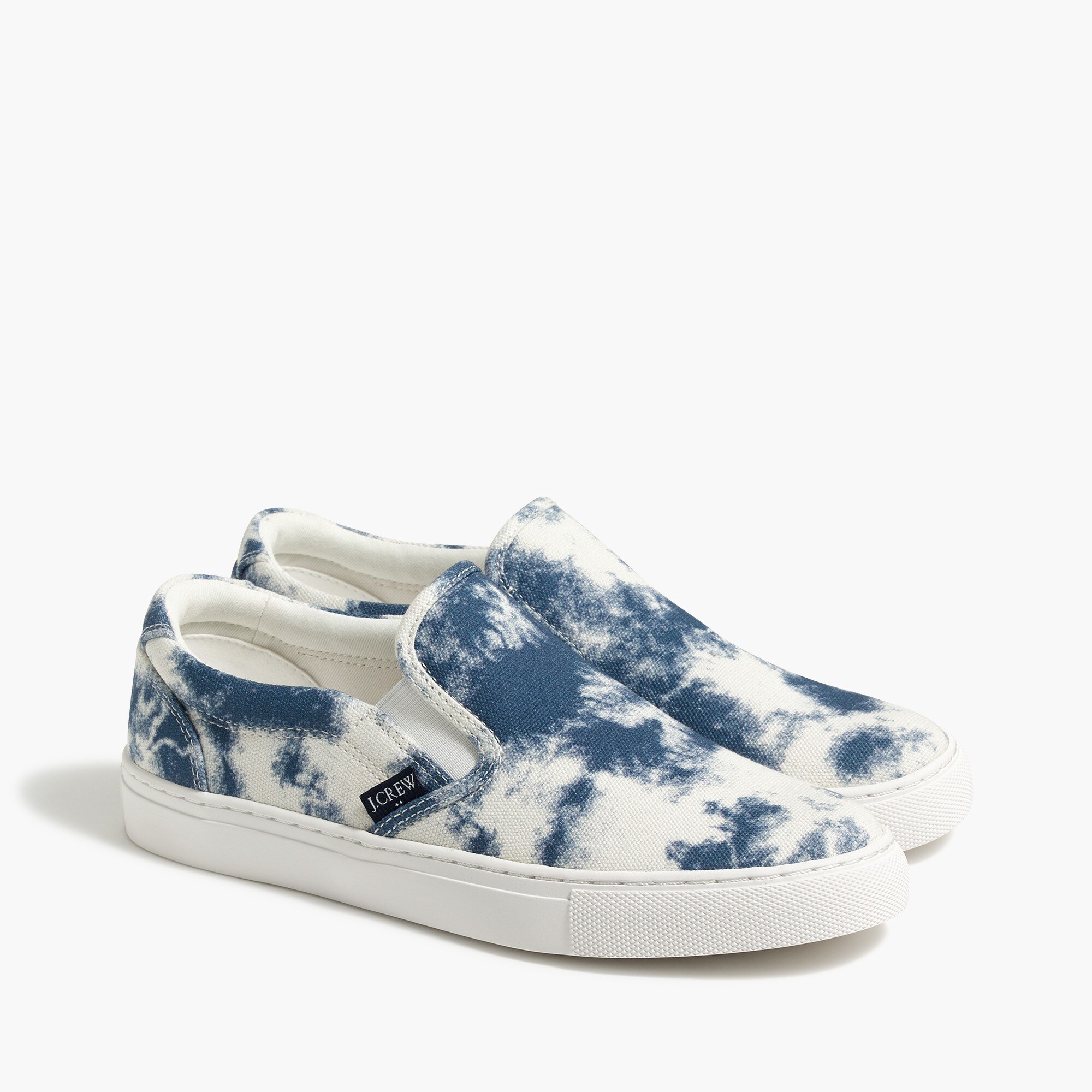 Tie-dyed road trip slip-on sneakers