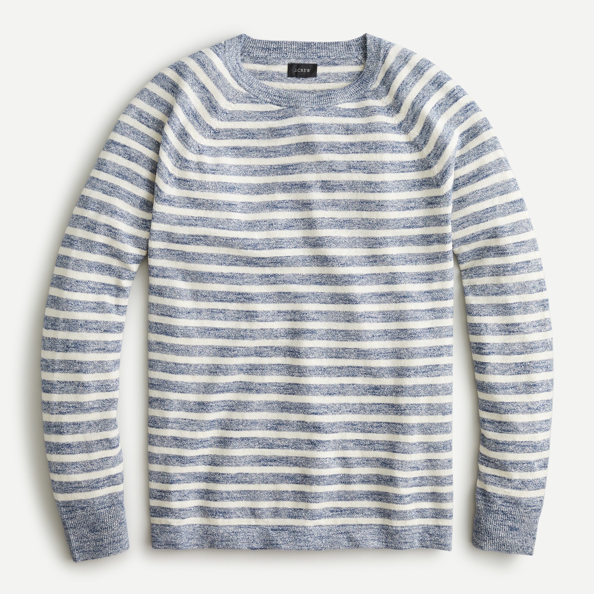 J.Crew Linen cotton Sweater In Stripe For Men