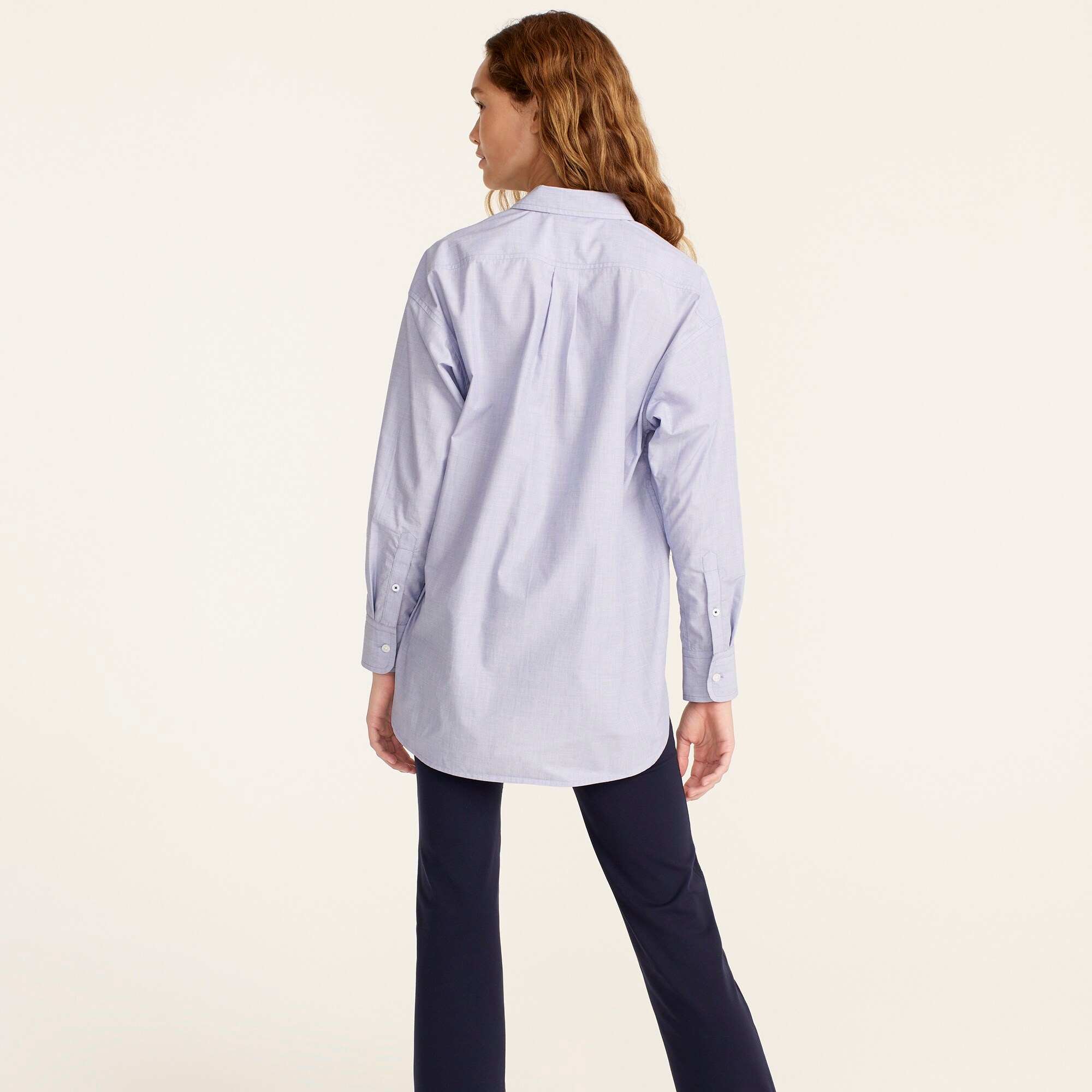 Relaxed-fit end-on-end cotton shirt