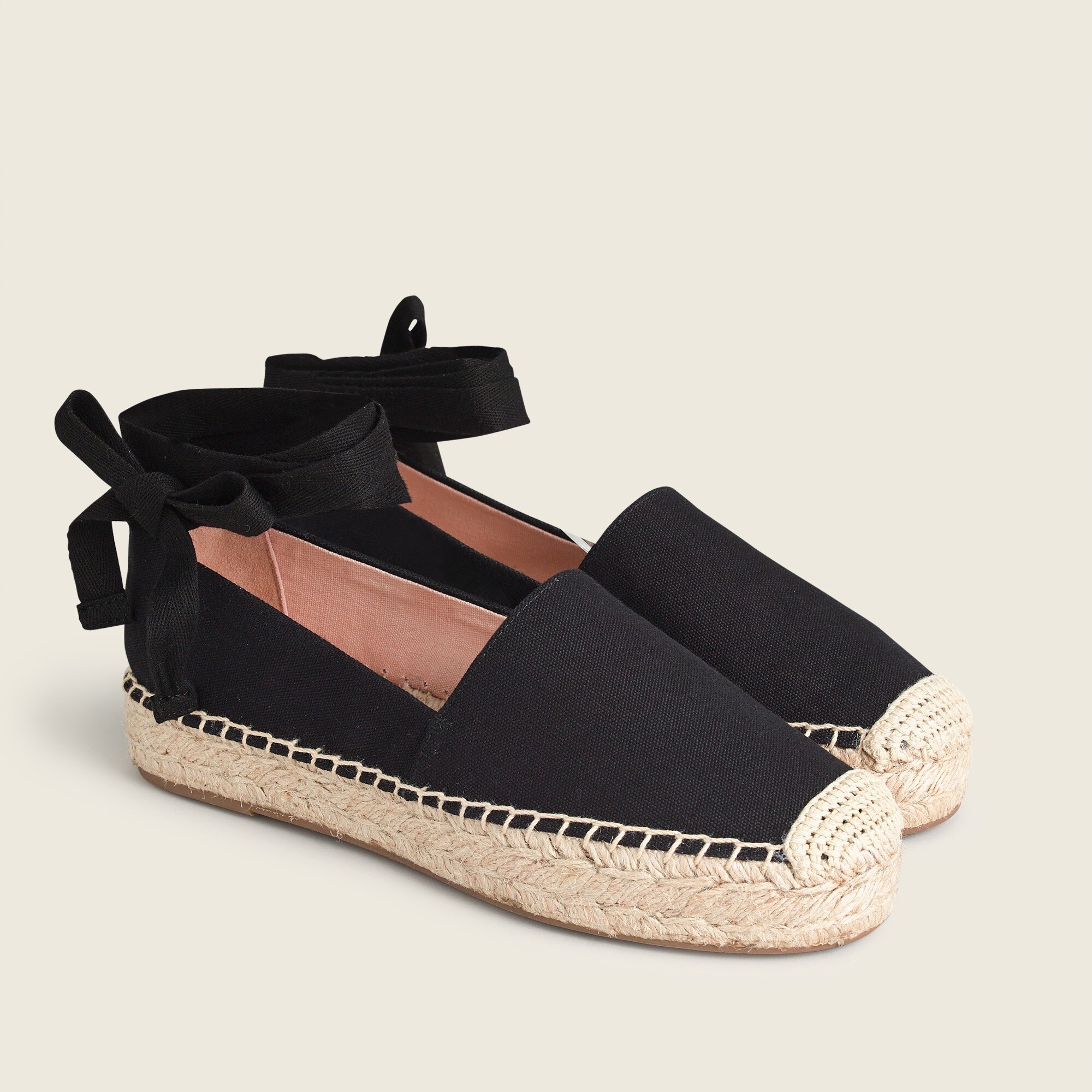 Canvas espadrille flats