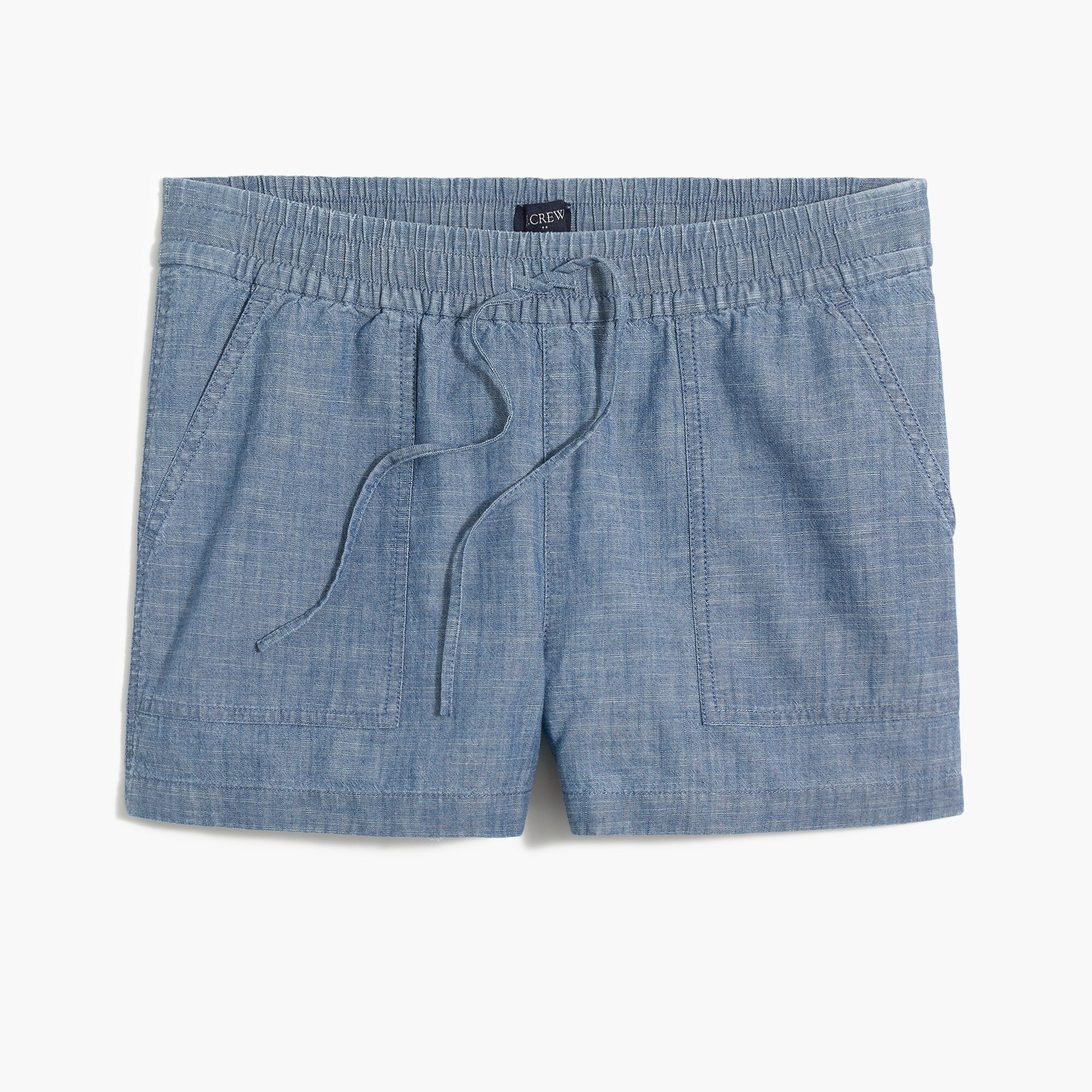 Chambray drawstring short