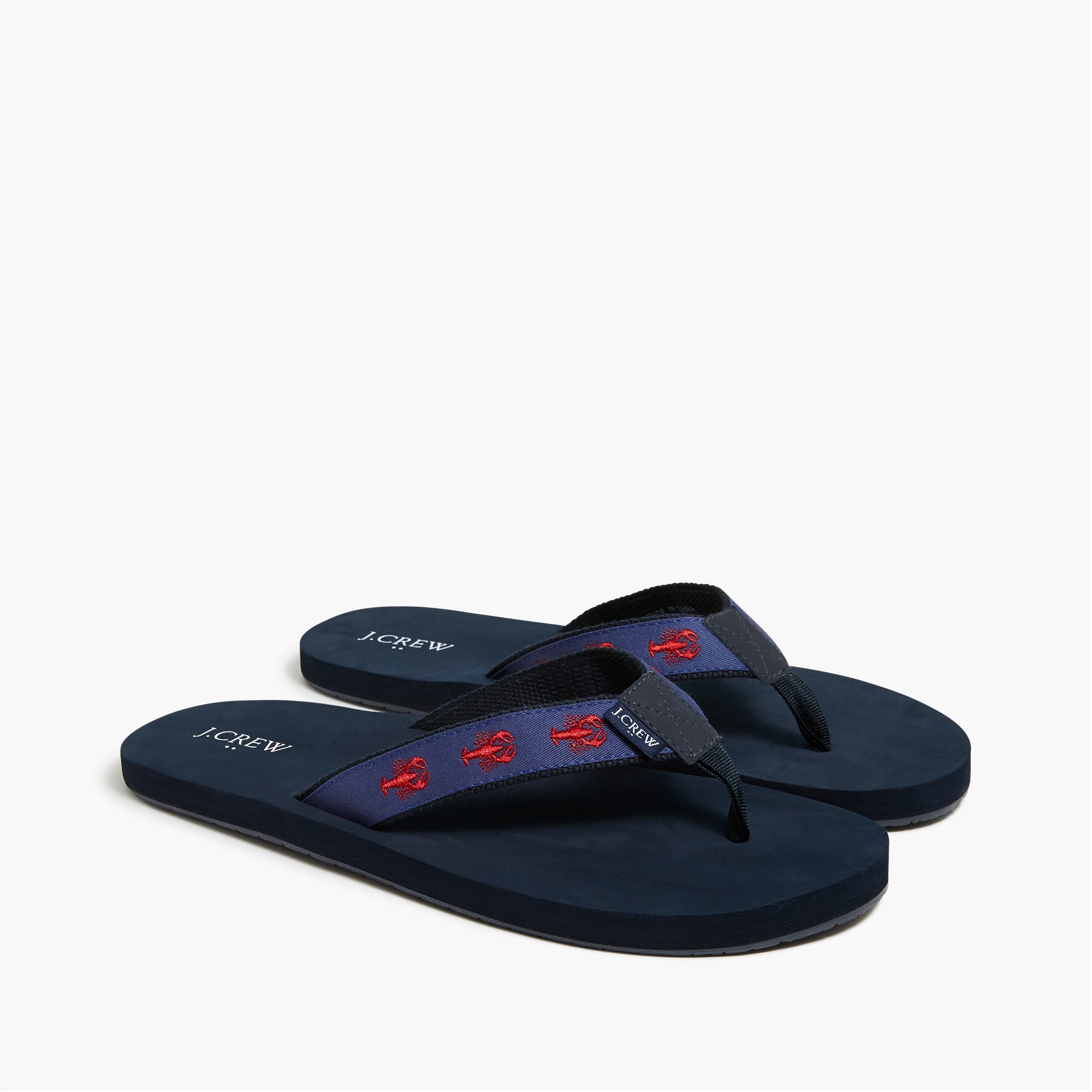 embroidered flip-flops for men
