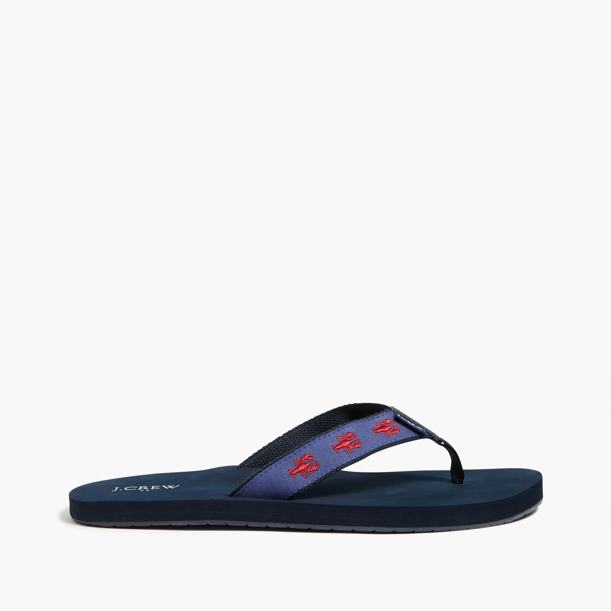 Embroidered flip-flops
