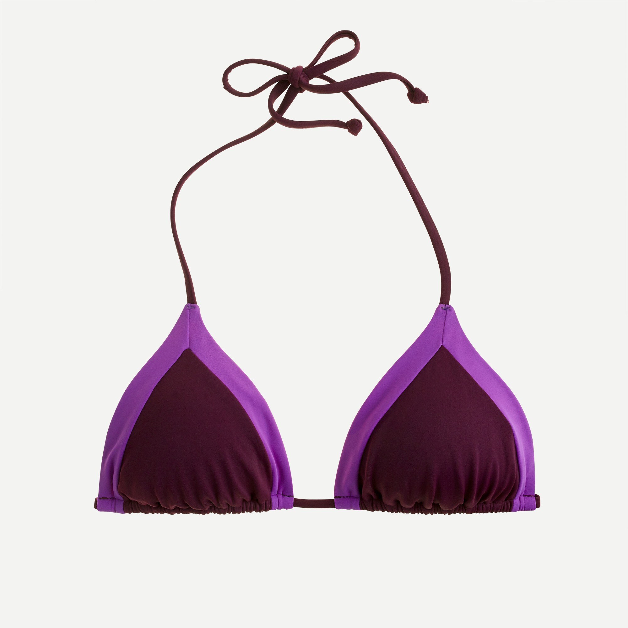 J.Crew: Colorblock String Bikini Top For Women