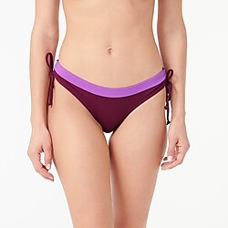 Colorblock string bikini bottom