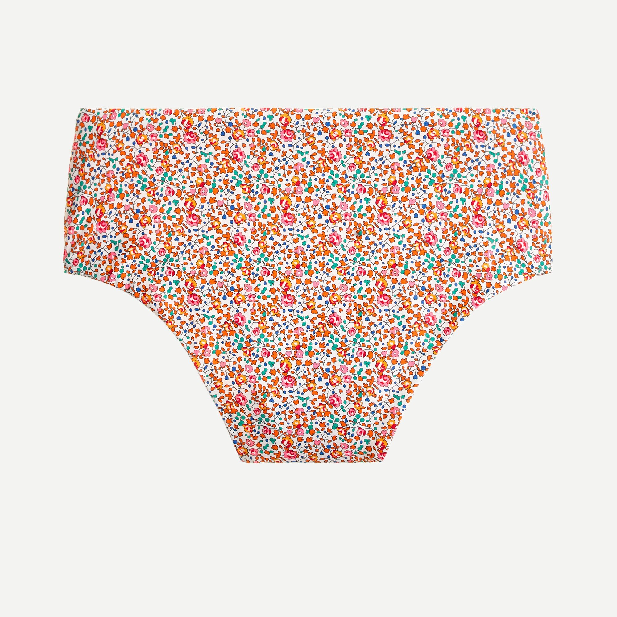 High-cut waist bikini bottom in Liberty® Eloise floral