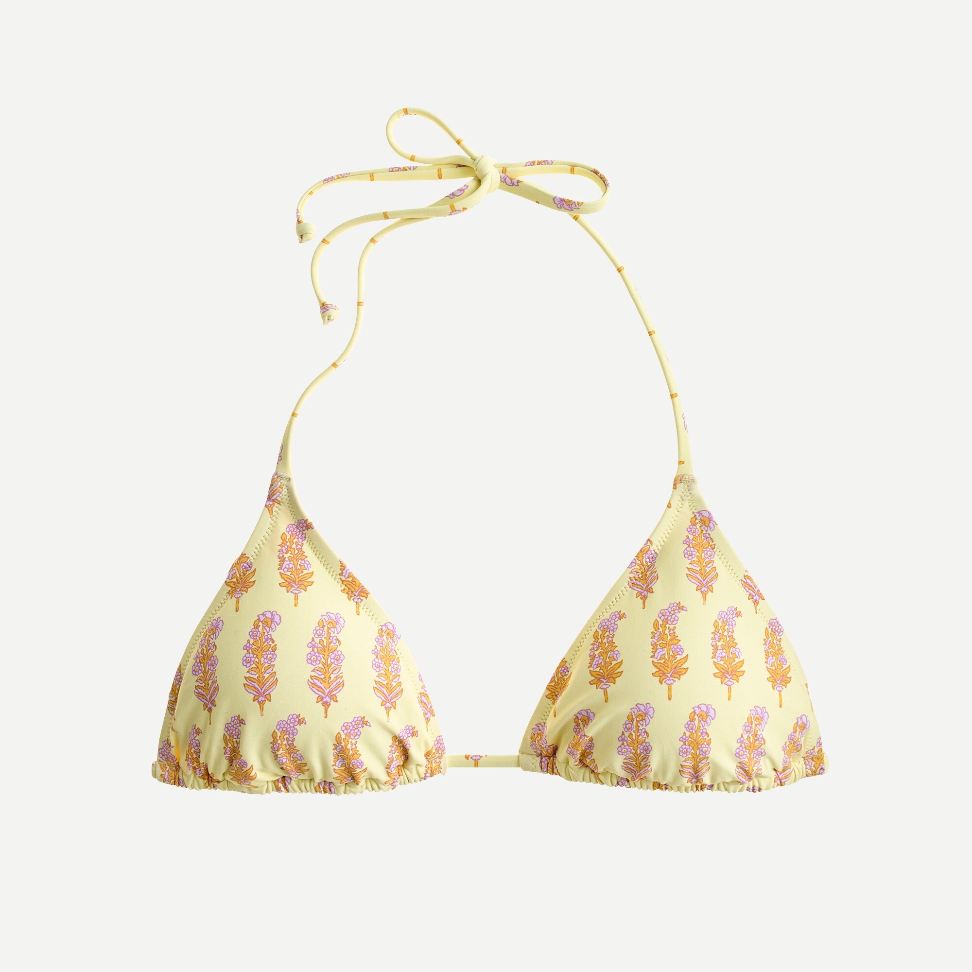 SZ Blockprints™ X J.Crew string bikini top in Phool block print