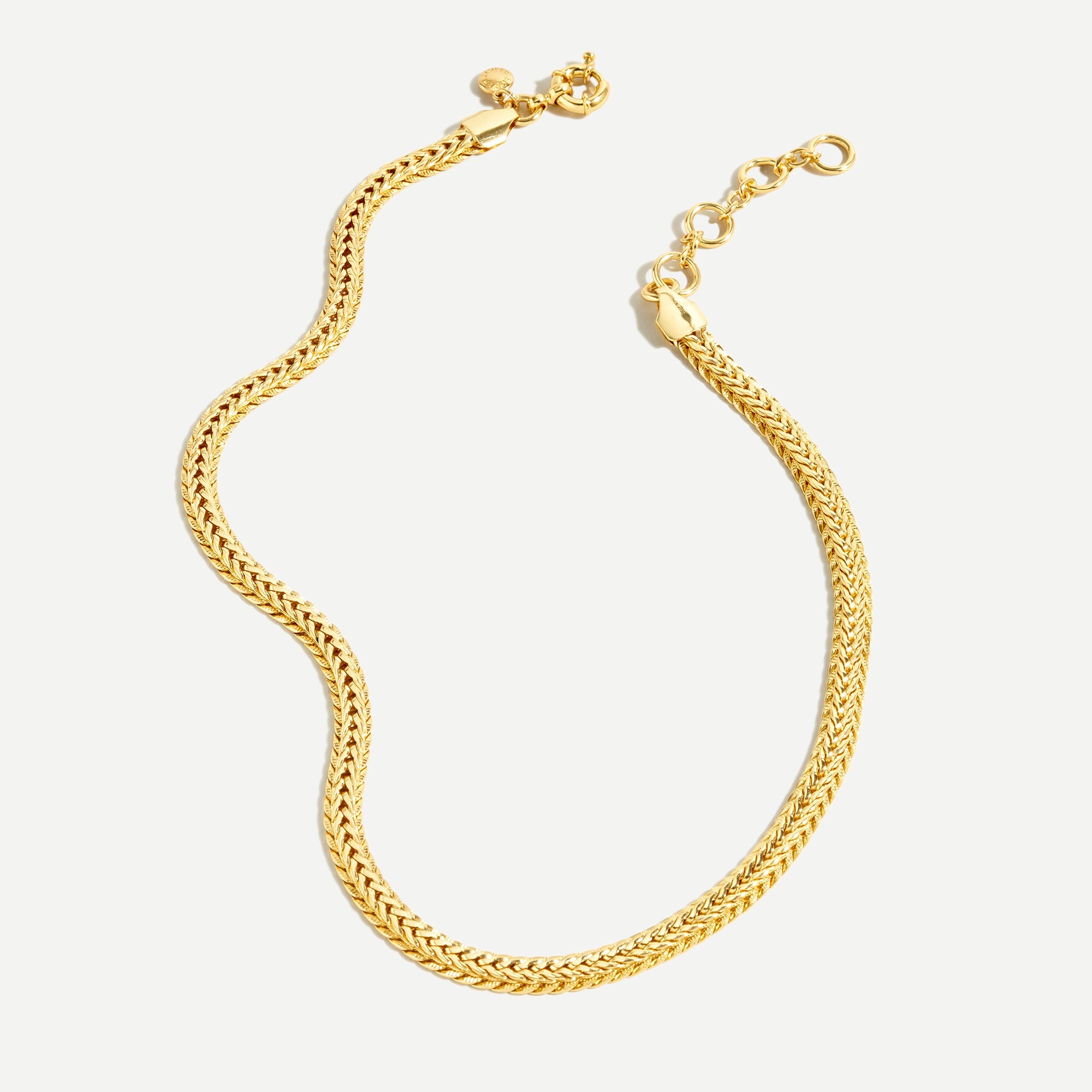 J.Crew Herringbone Gold Chain Necklace For Women