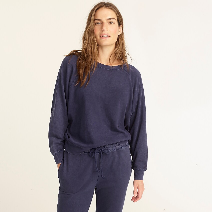 j.crew: magic rinse™ crewneck sweatshirt for women, right side, view zoomed