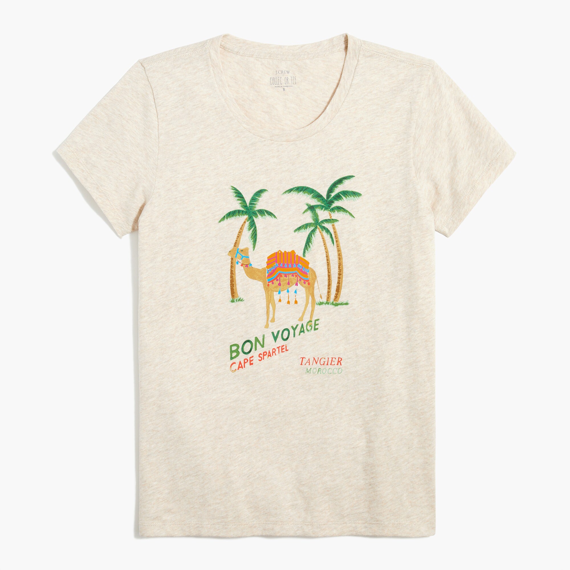"bon voyage" graphic tee for women