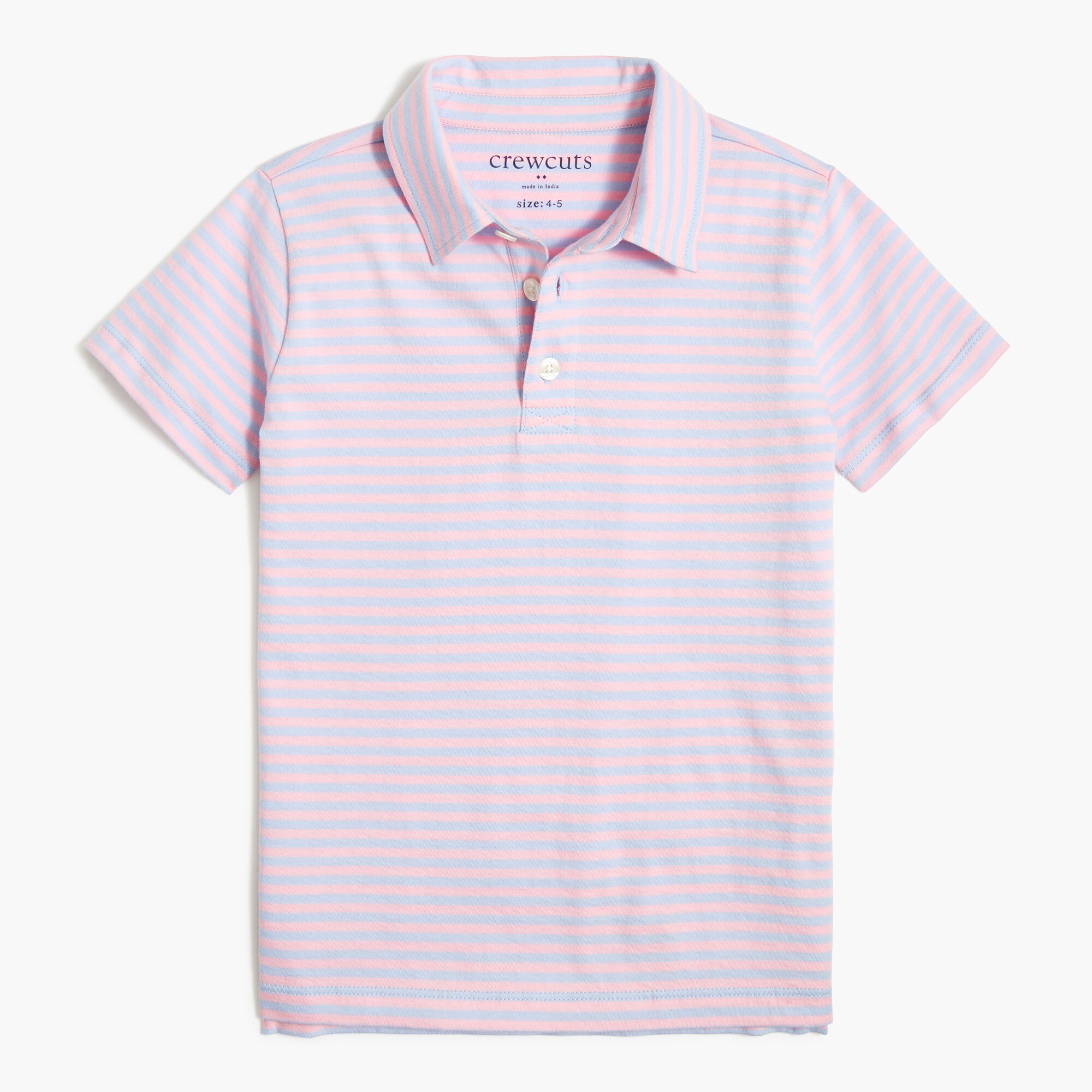Boys' striped polo shirt