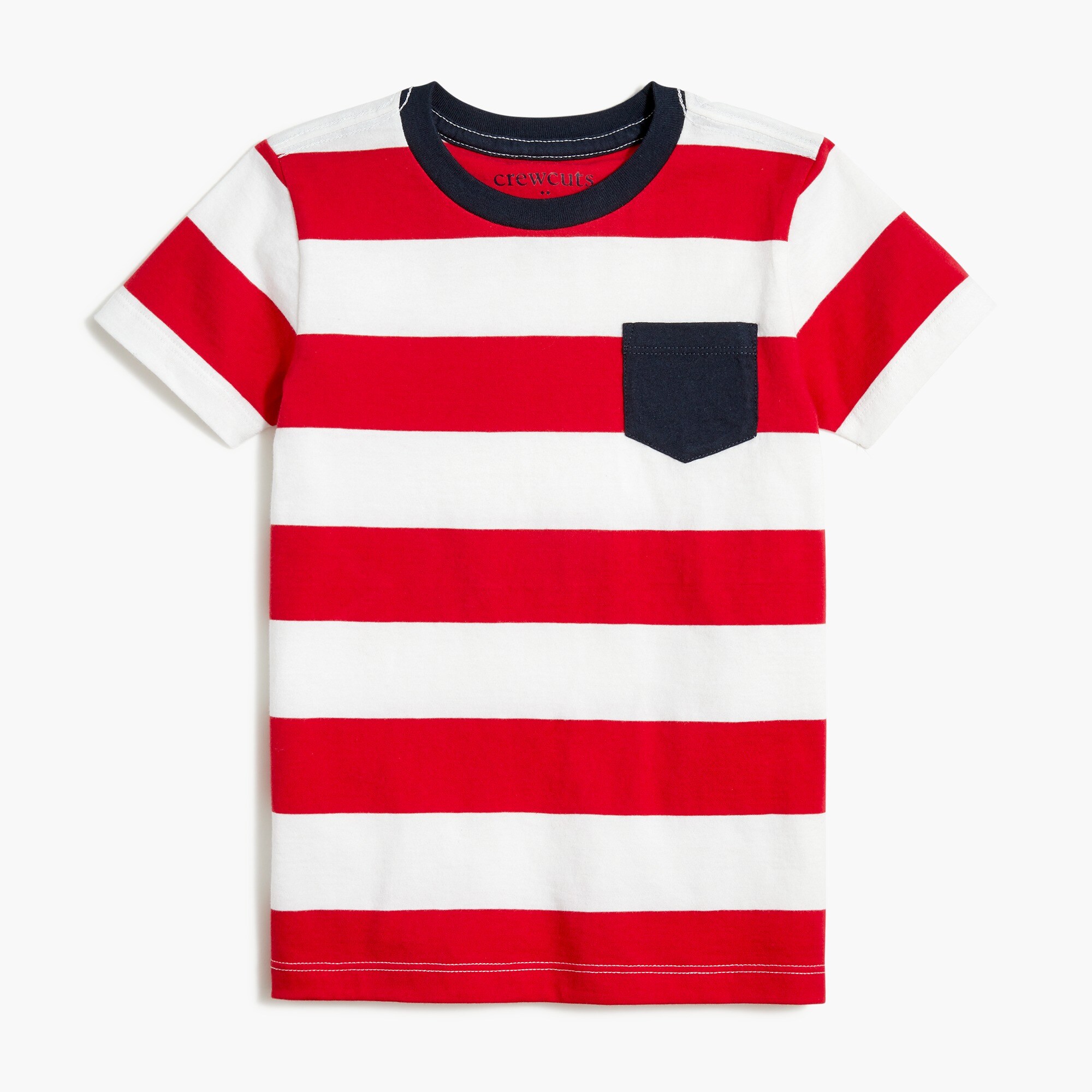 Boys' striped pocket tee