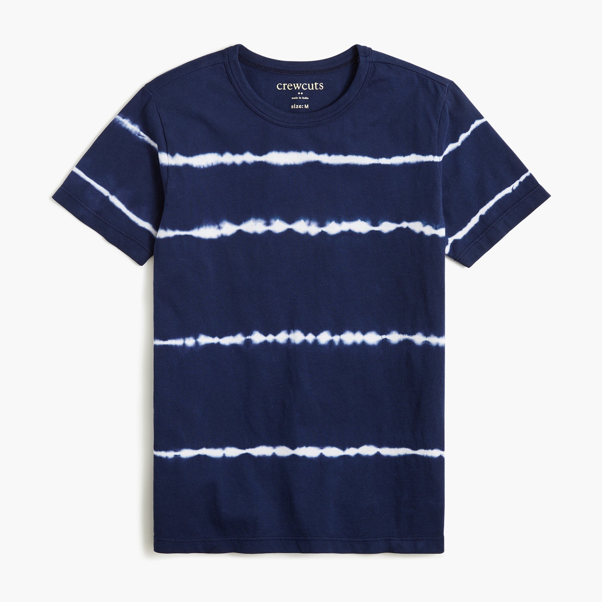 Boys' striped tie-dyed tee