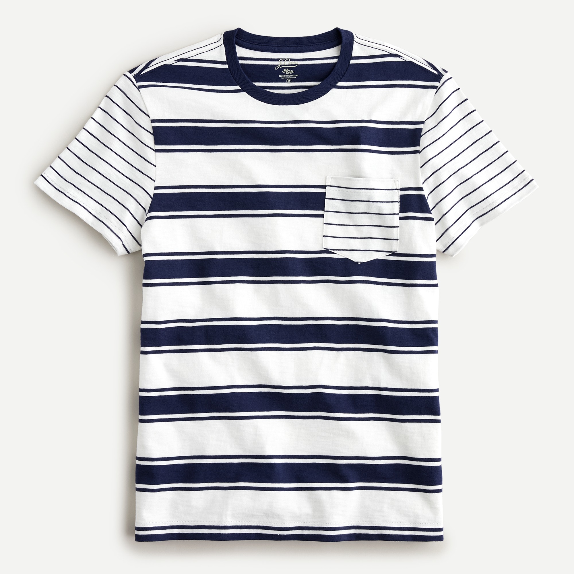 J.Crew: Slub Cotton T-shirt In Stripe For Men