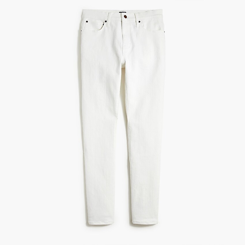 factory: slim-fit flex jean in white for men, right side, view zoomed