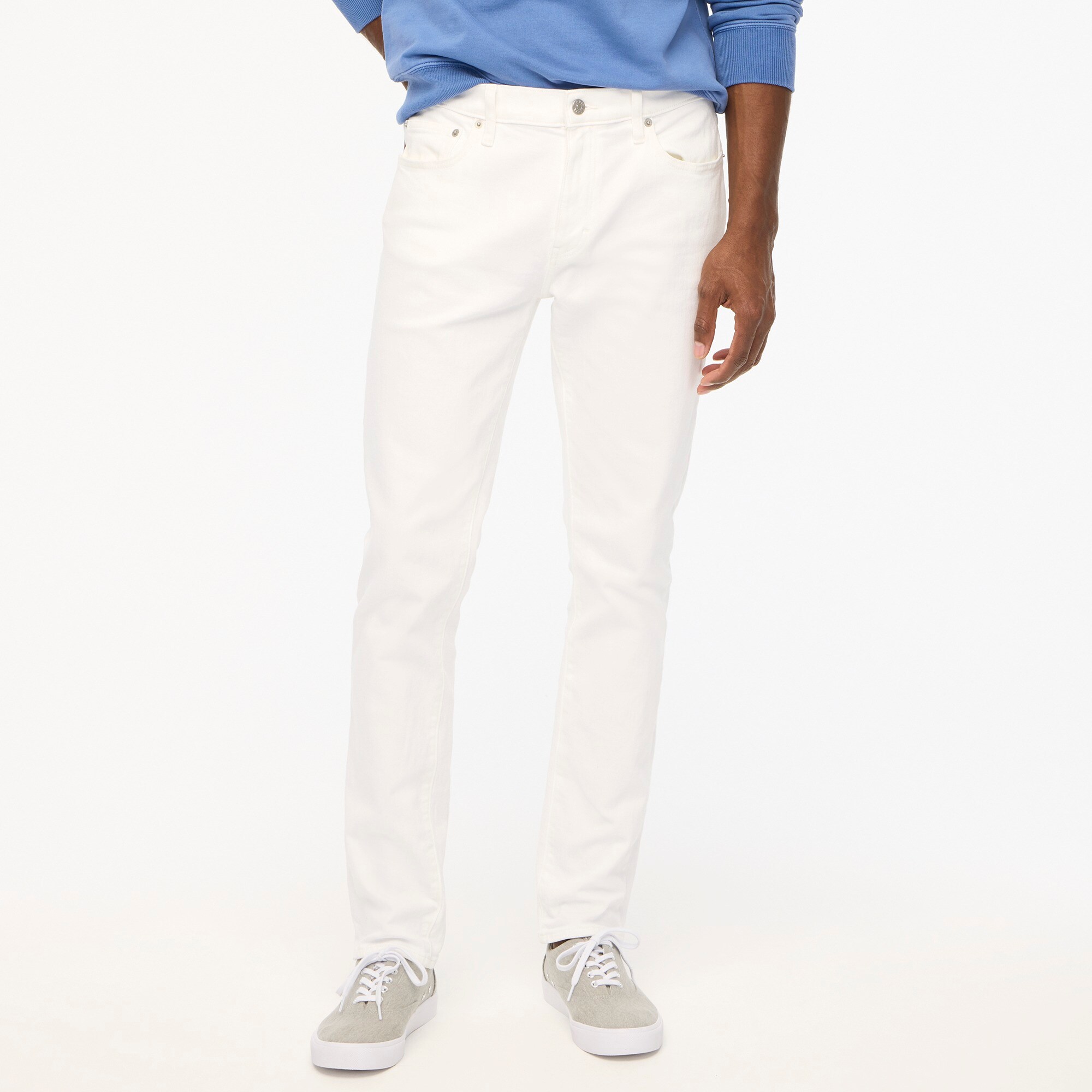  Slim-fit flex jean in white