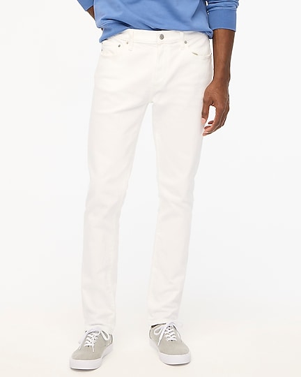 mens Slim-fit flex jean in white