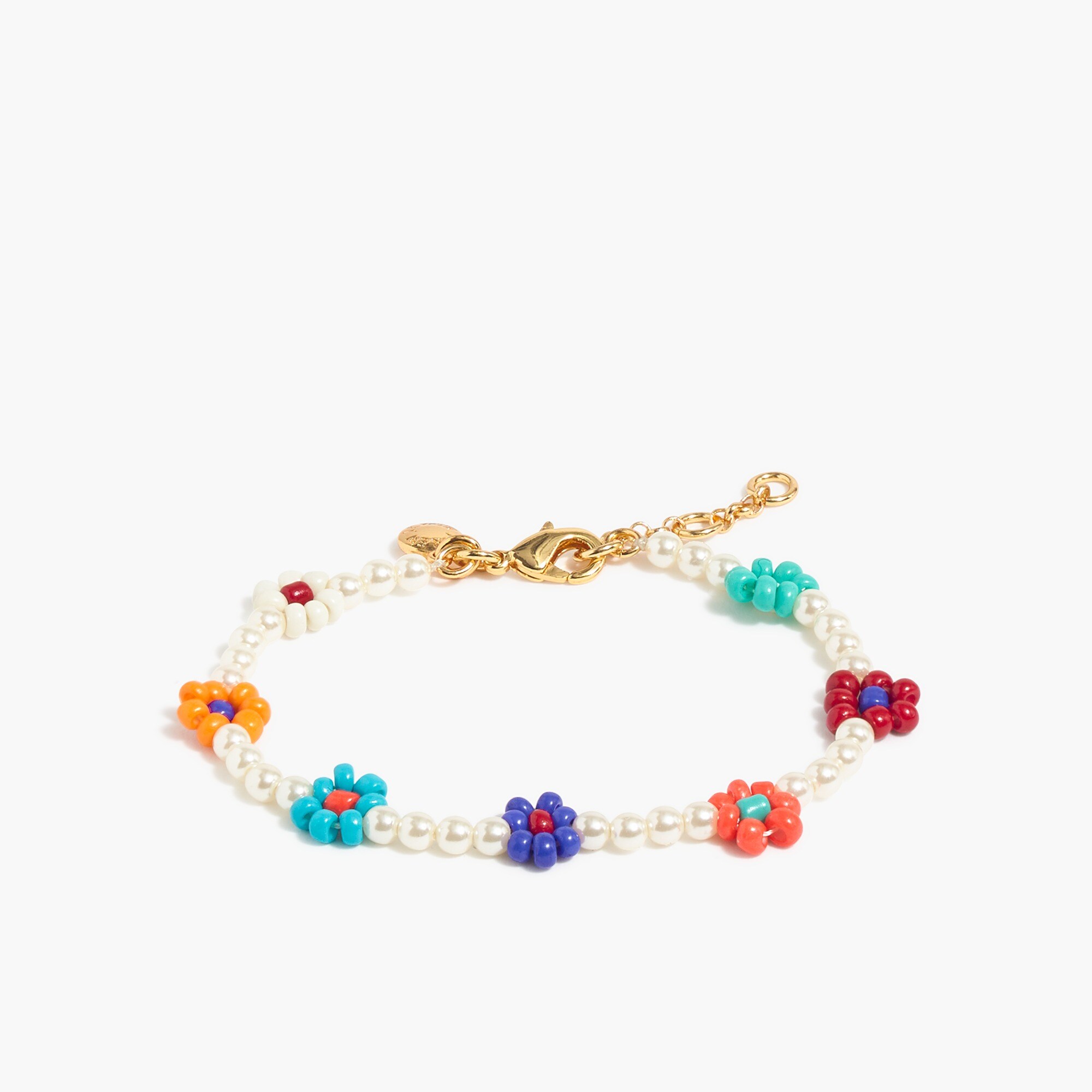 Floral beaded bracelet
