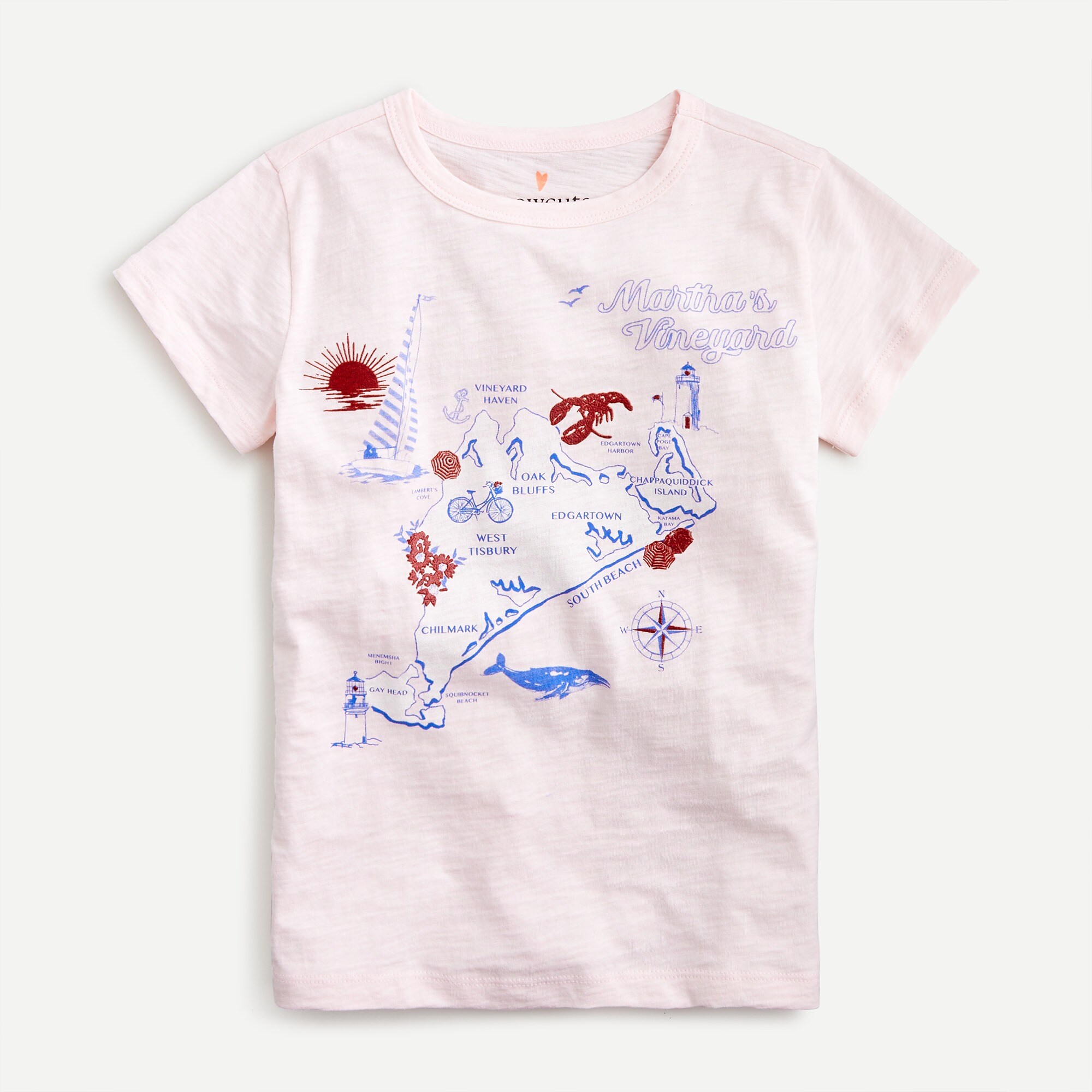 Girls' nautical graphic T-shirt