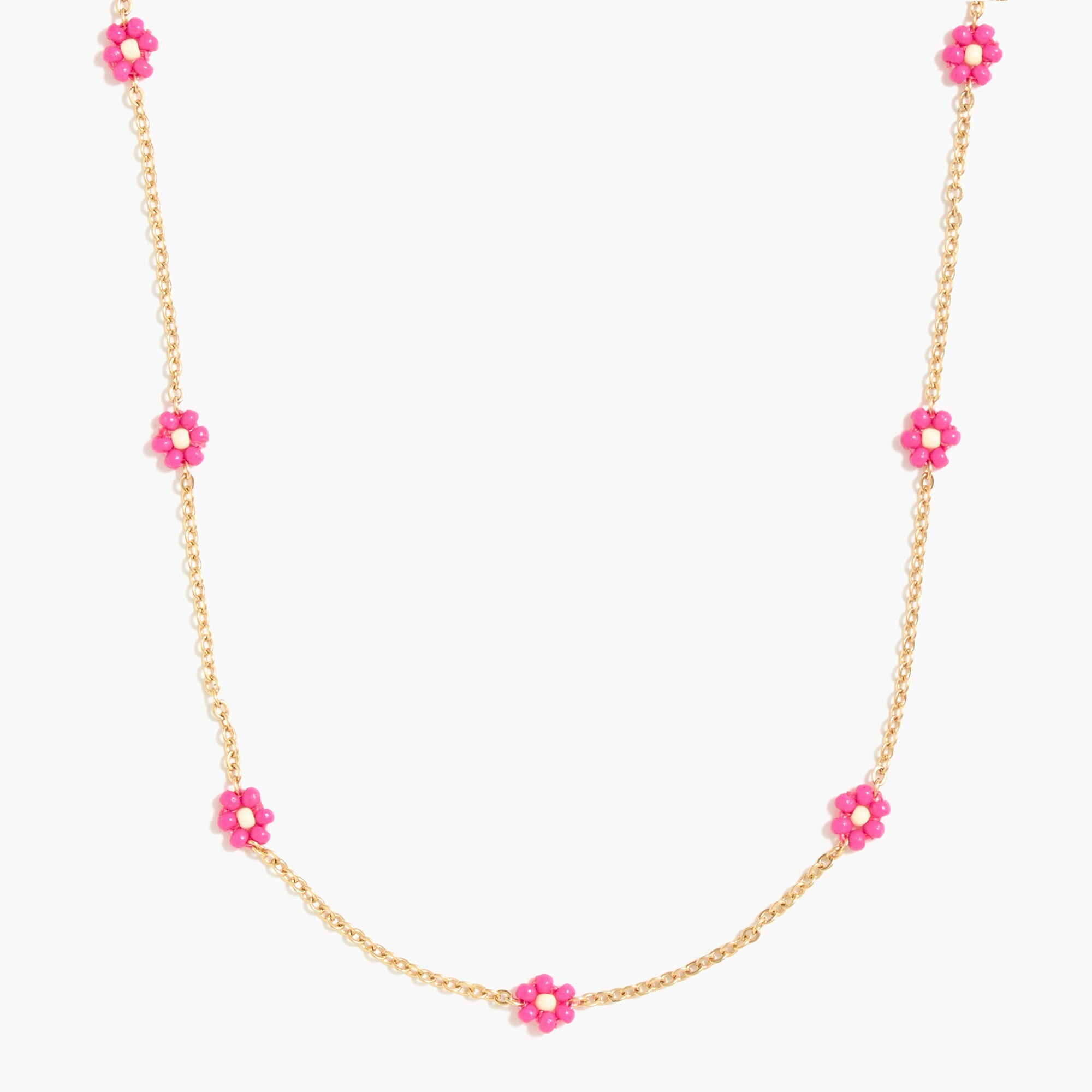 Floral beaded necklace