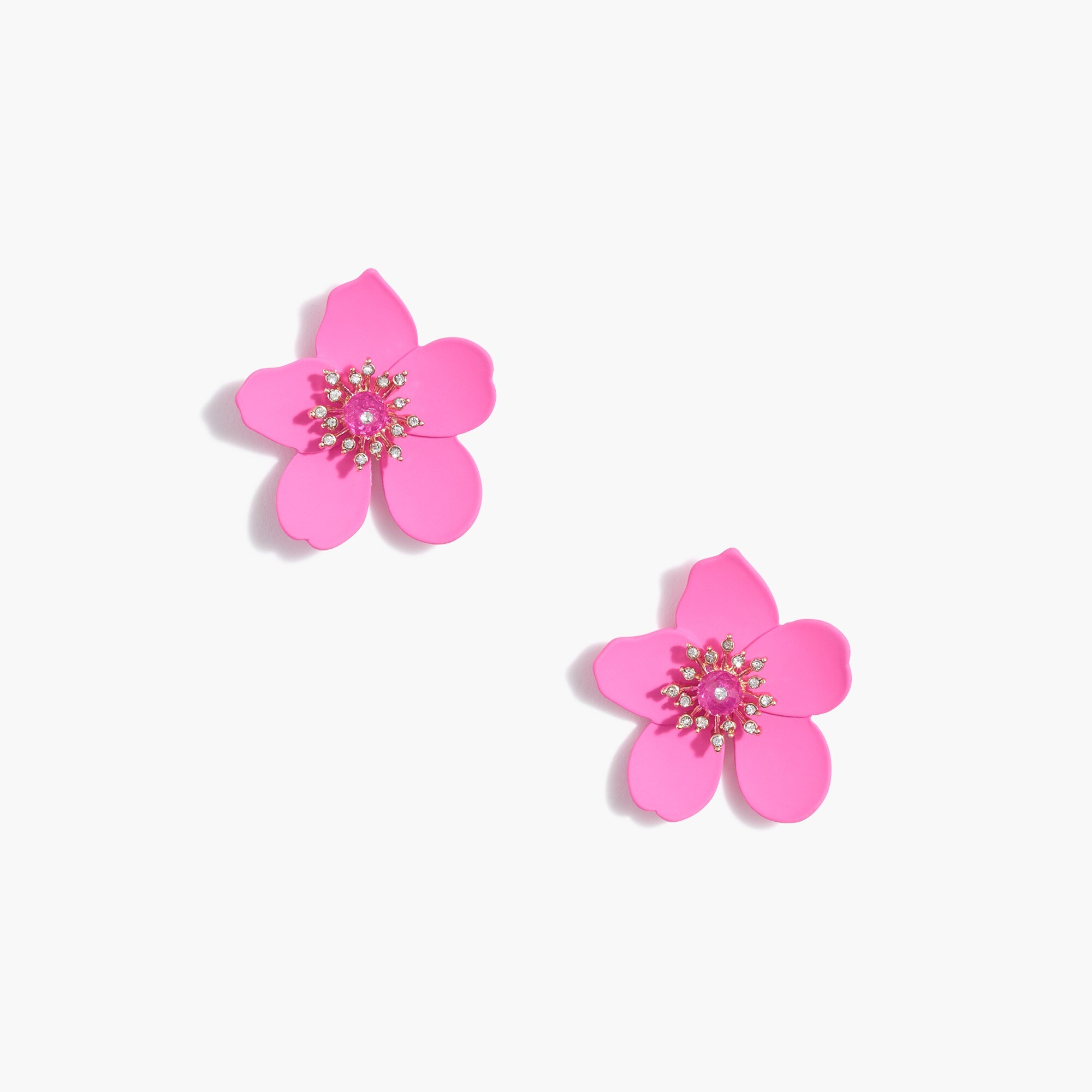 Floral statement stud earrings