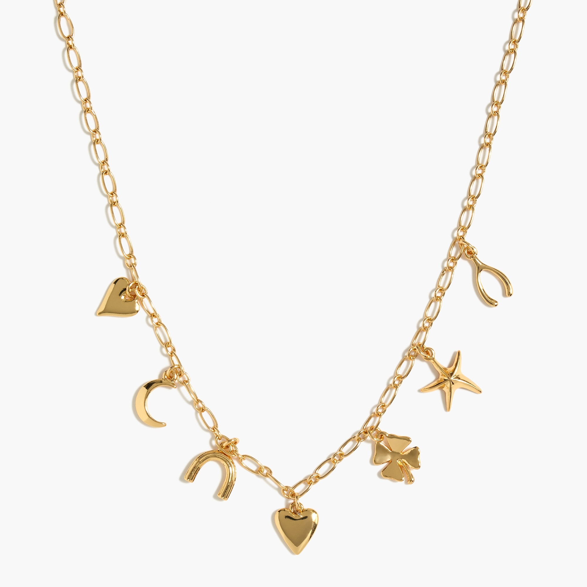 Good luck charms statement necklace
