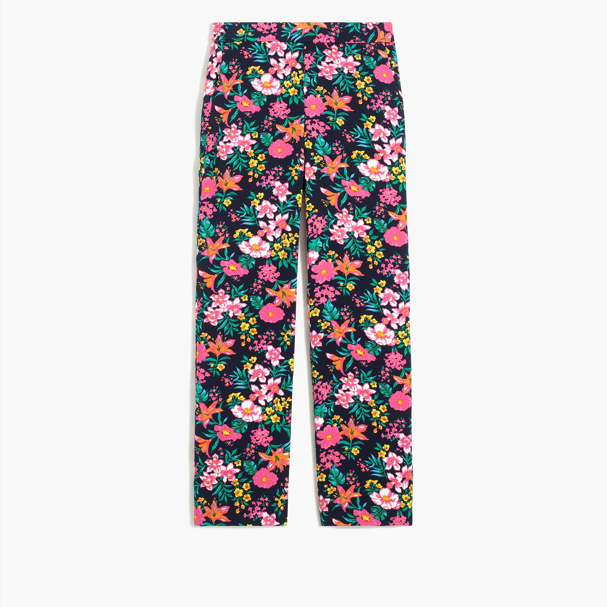 Wide-leg cropped Jamie pant with elastic waist