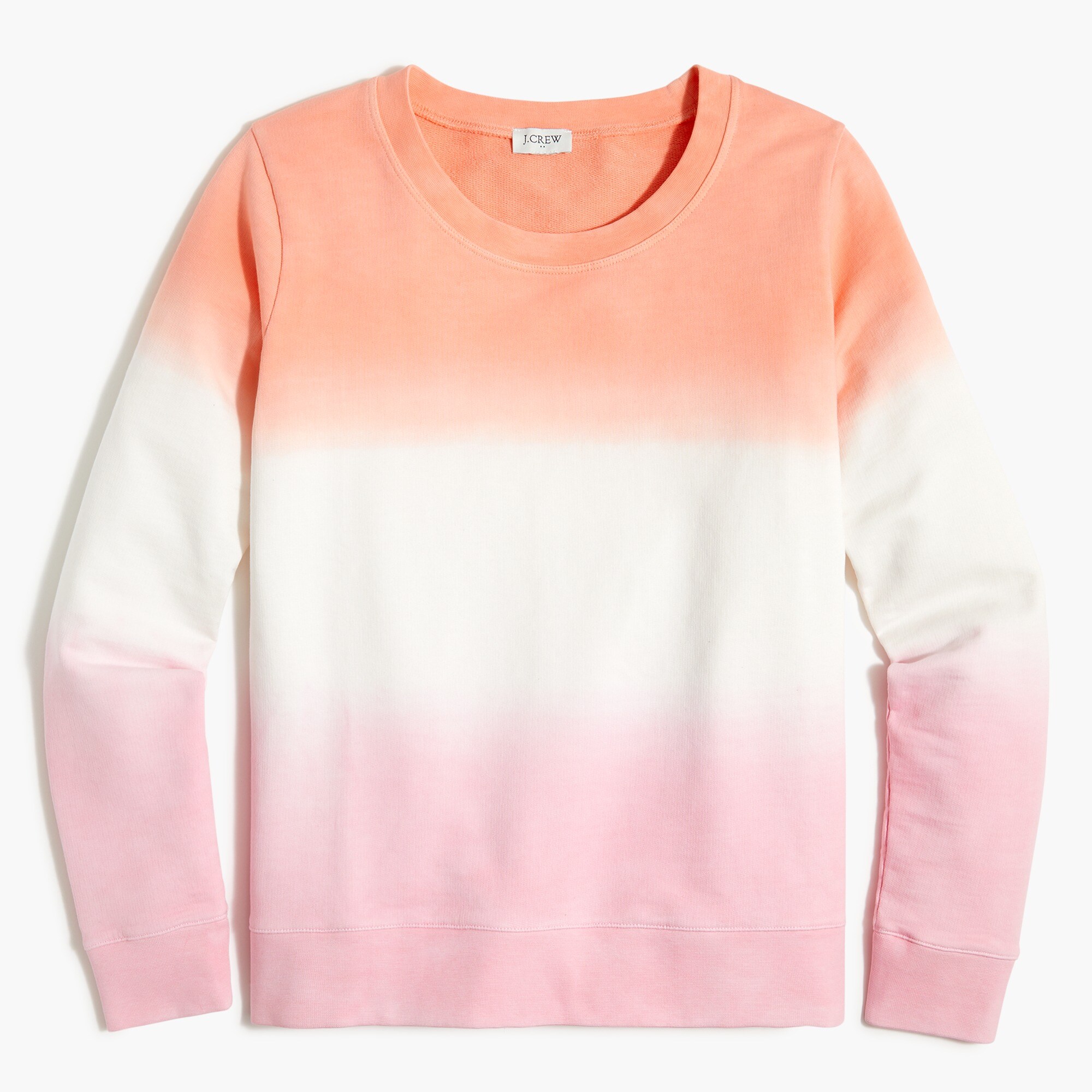 dip-dyed ombré crewneck sweatshirt for women