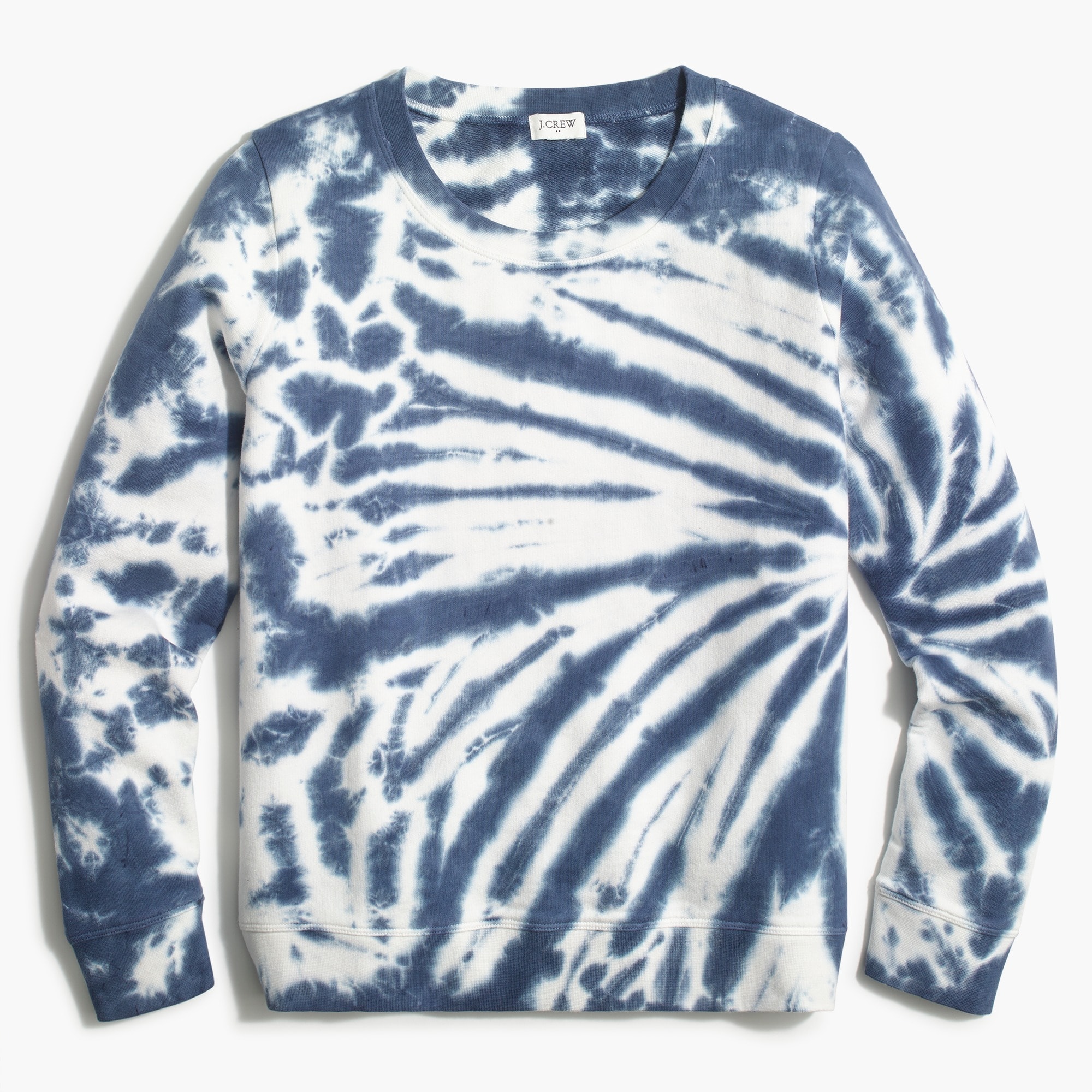 Tie-dyed crewneck sweatshirt
