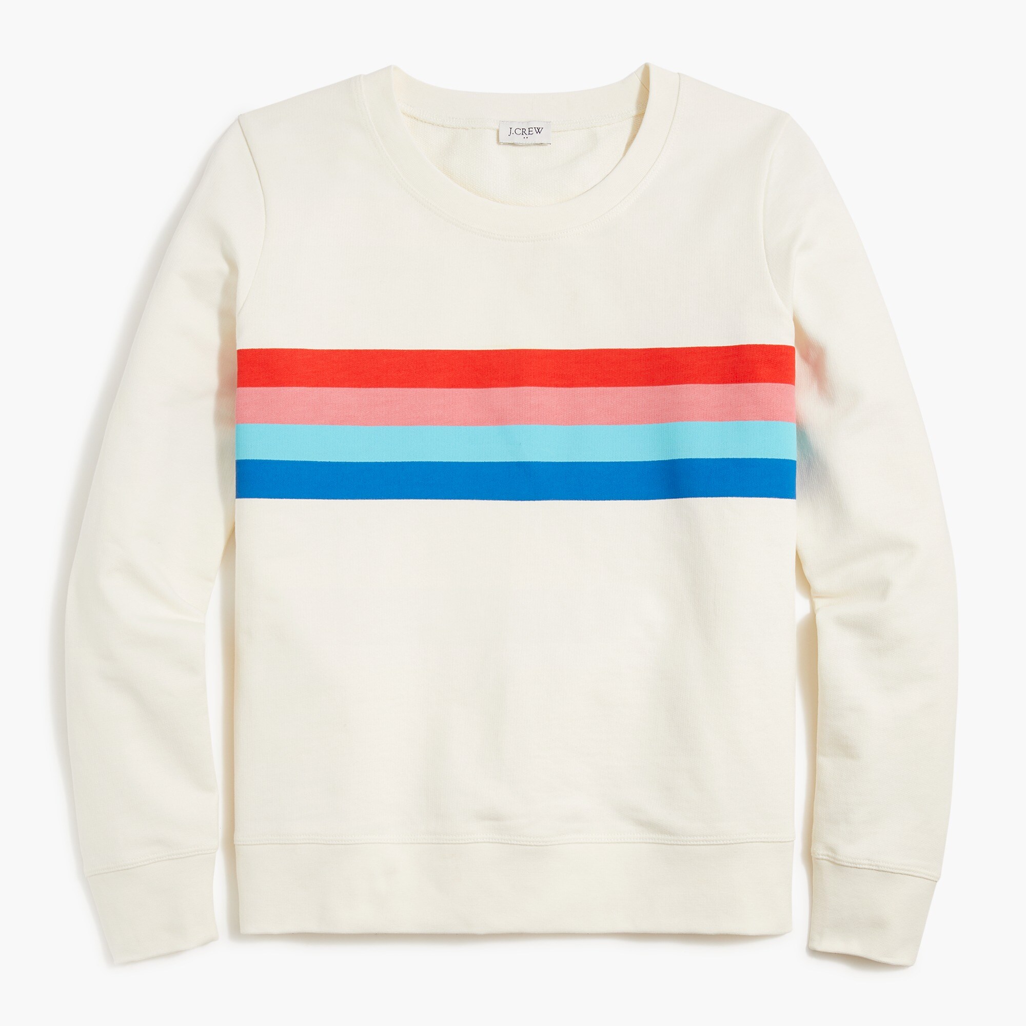 rainbow striped sweatshirt for women