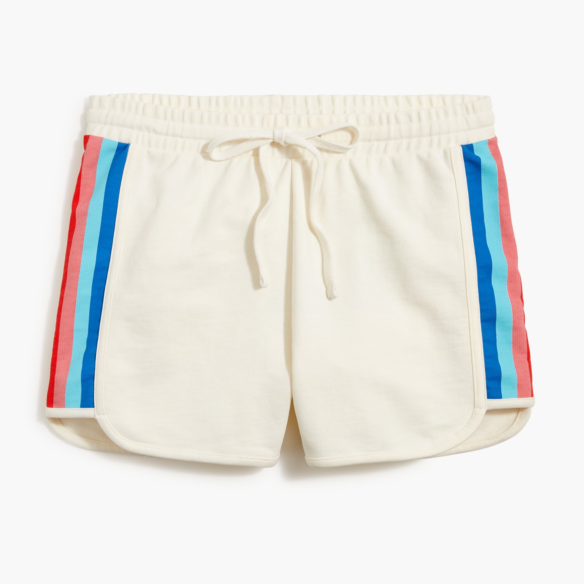 rainbow striped side panel short for women