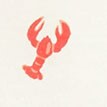Lobster-print graphic tee IVORY RED factory: lobster-print graphic tee for women