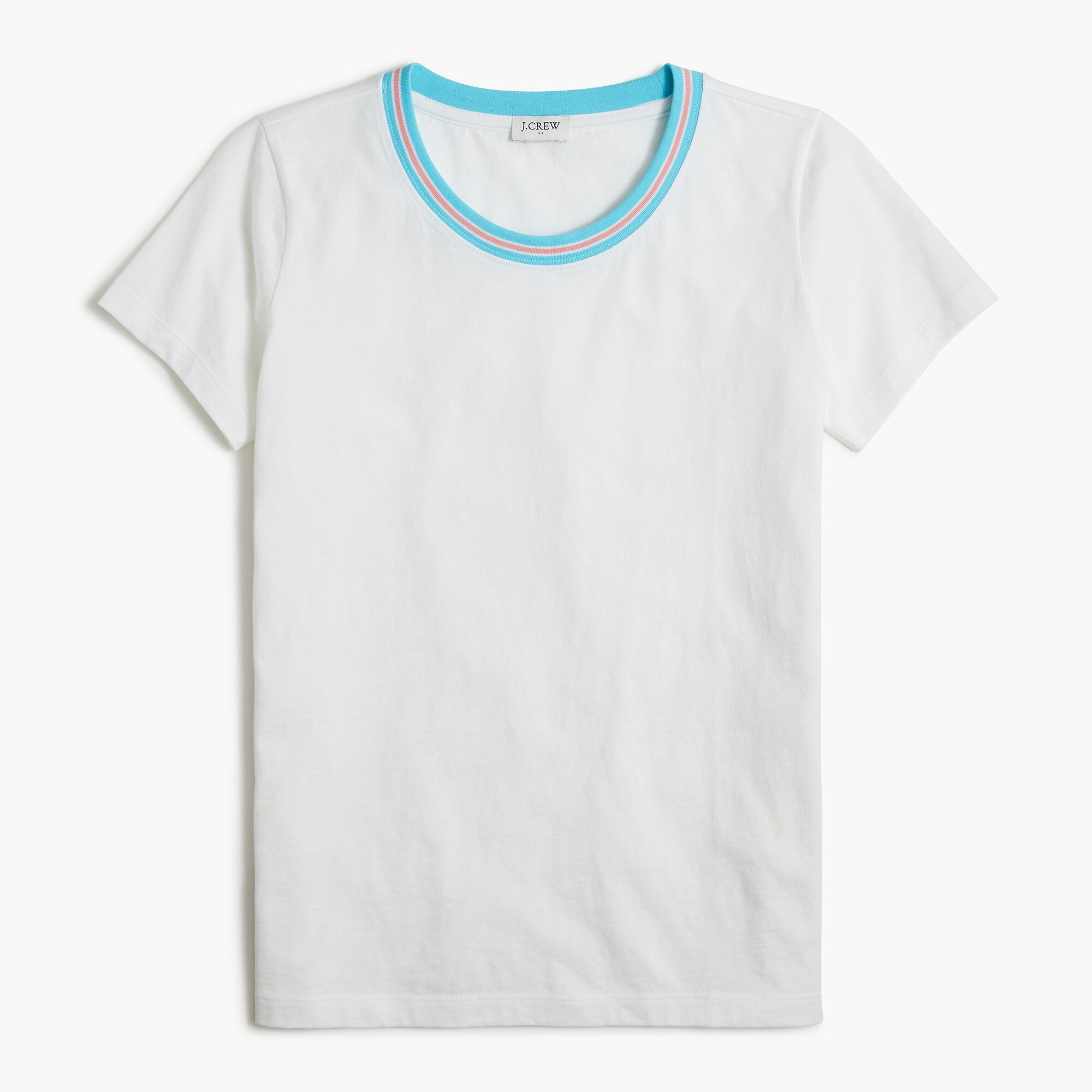 striped ringer tee for women
