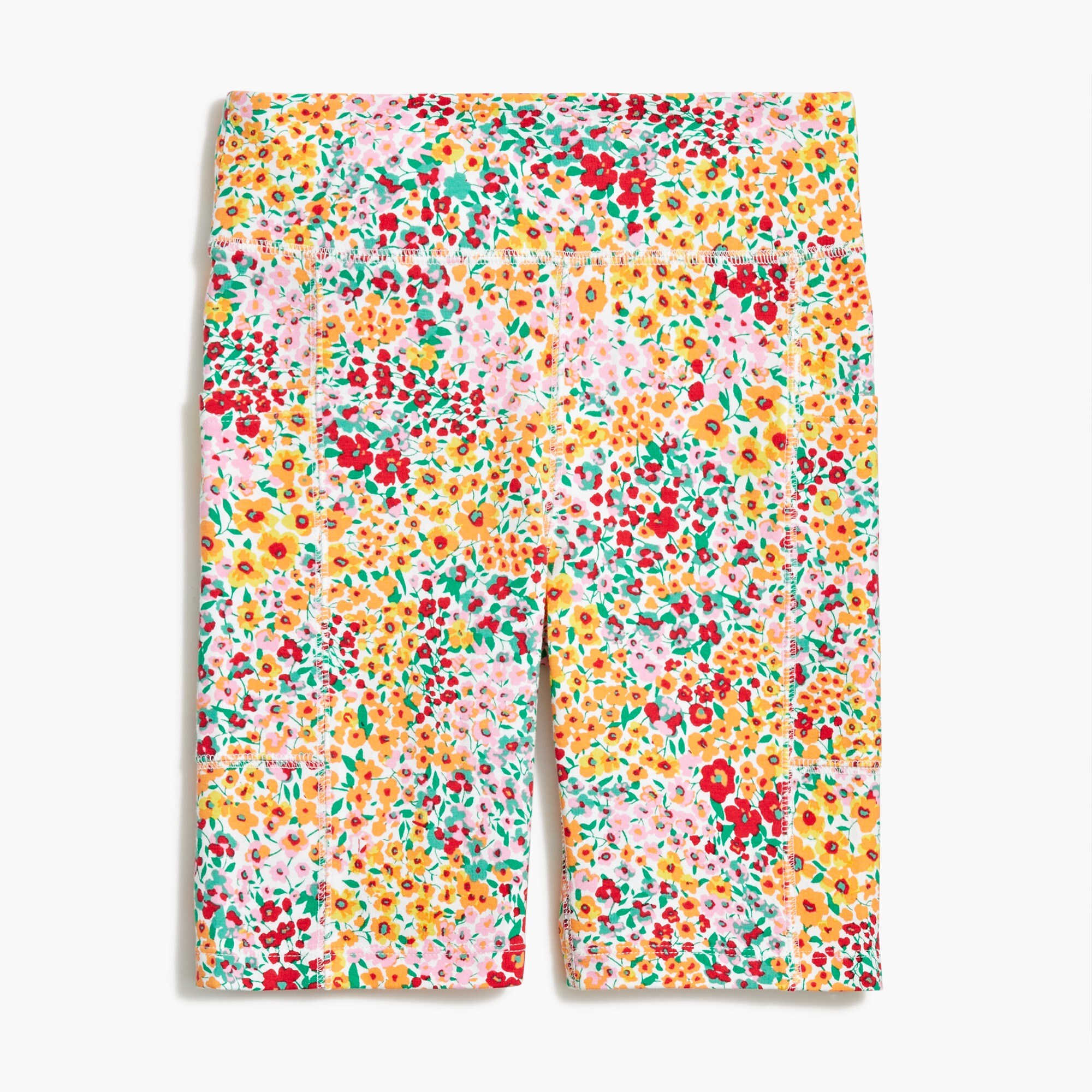 printed bike short with side pocket for women