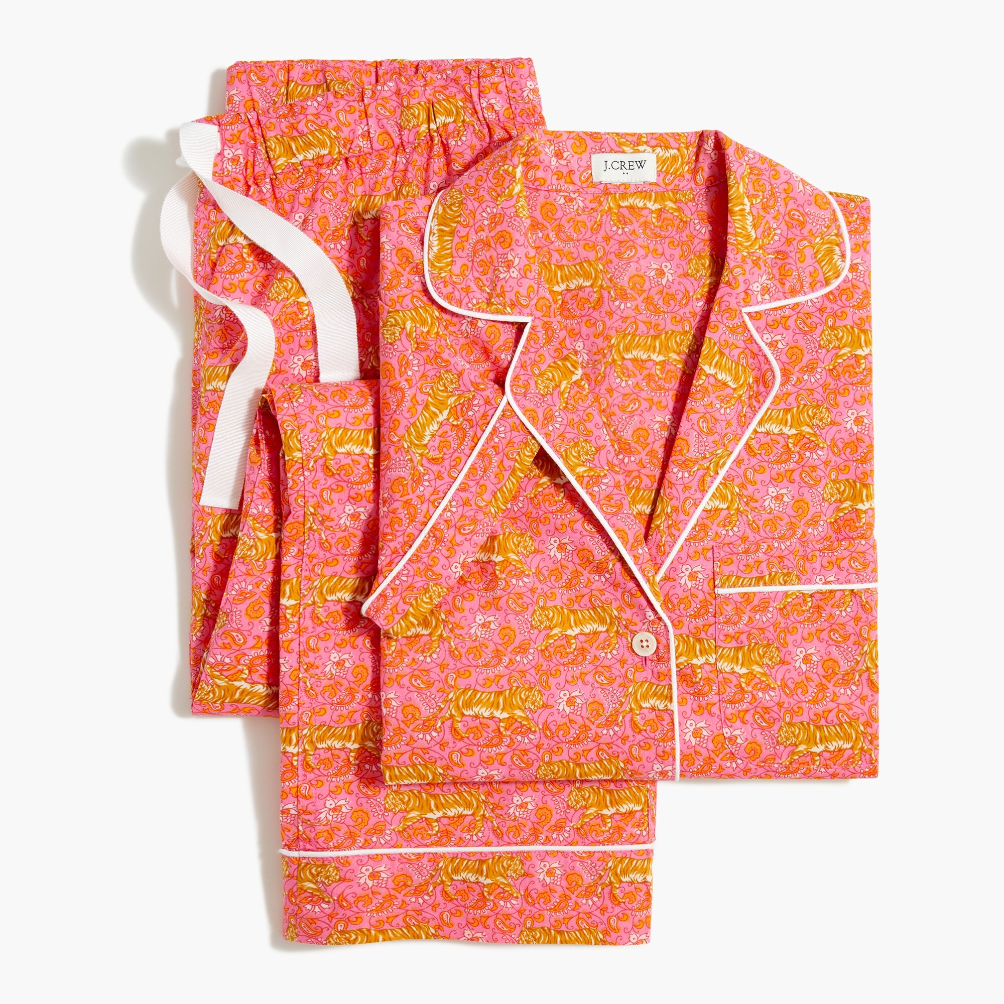 Short-sleeve pajama set with cropped pant
