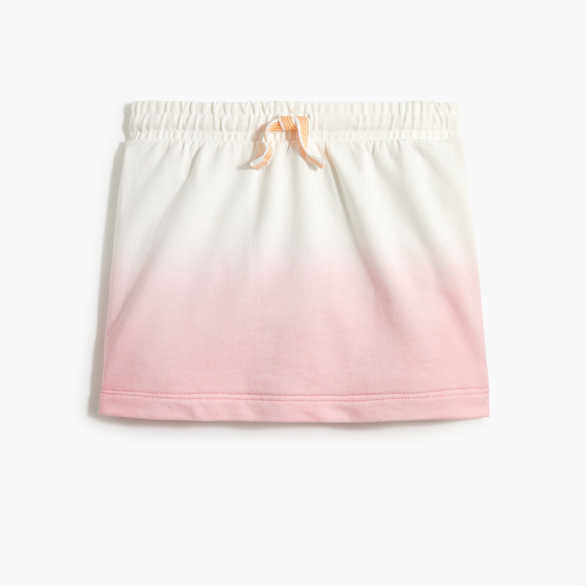 Girls' dip-dyed ombré knit skirt