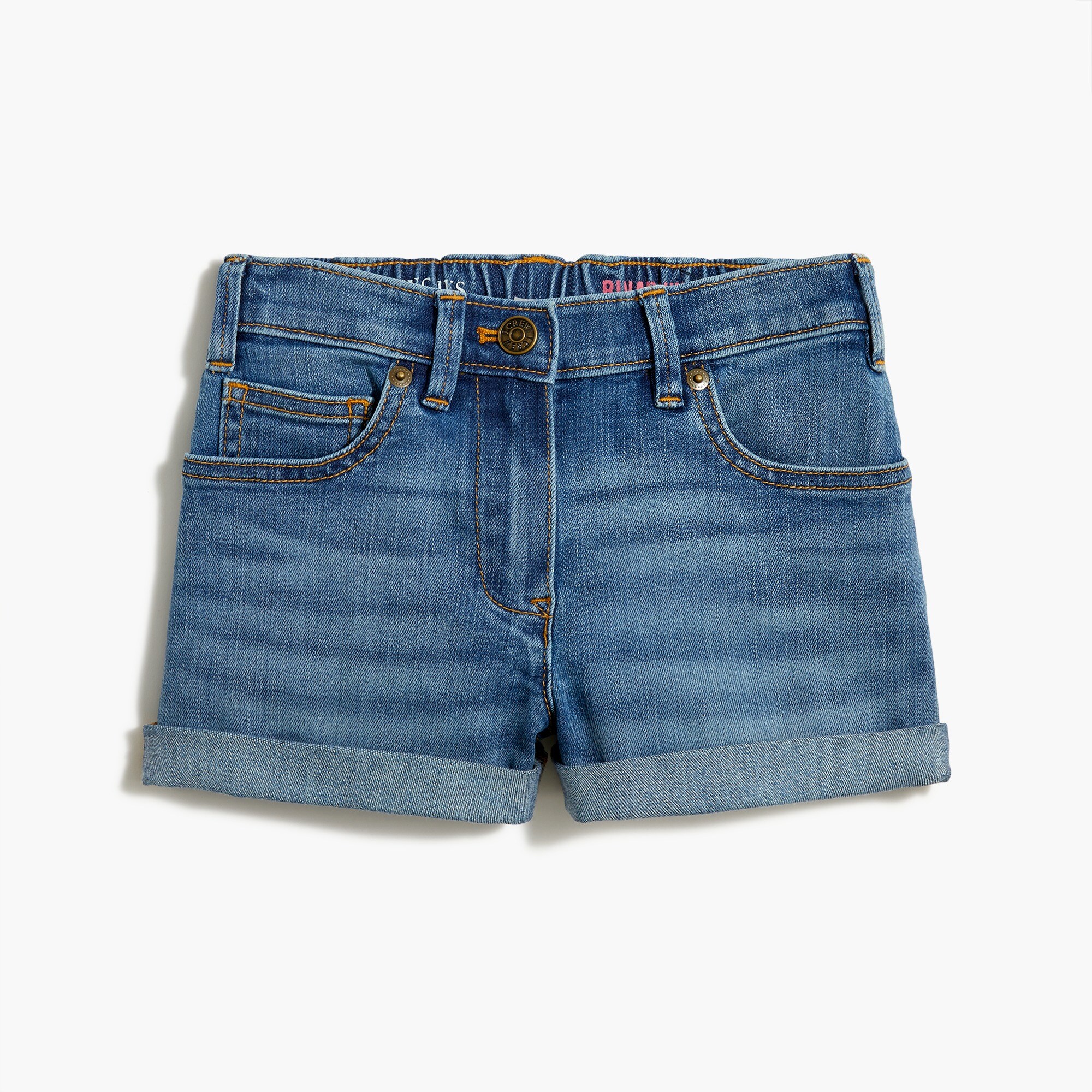 girls' patchwork denim short for girls