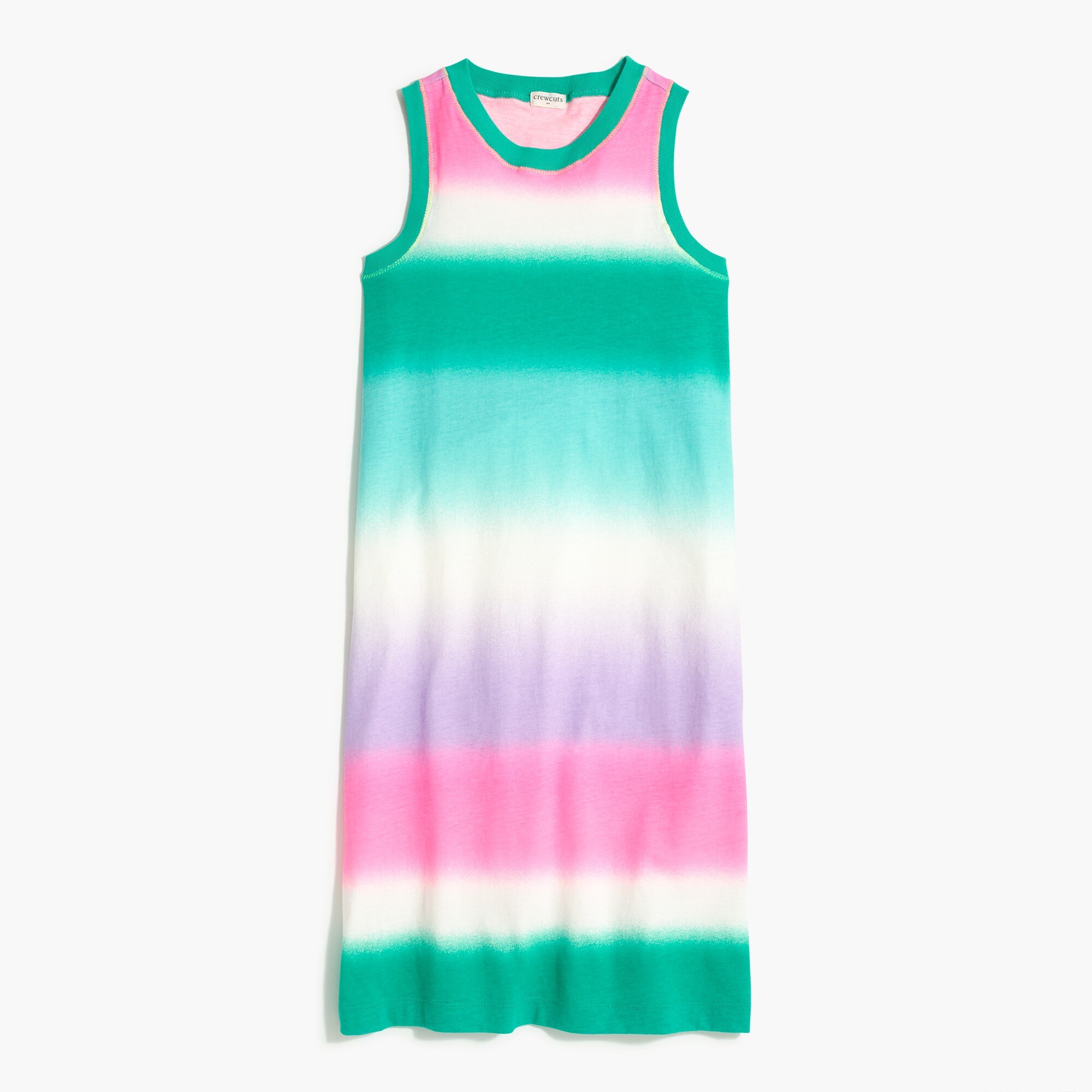 Girls' dip-dyed ombré knit midi dress