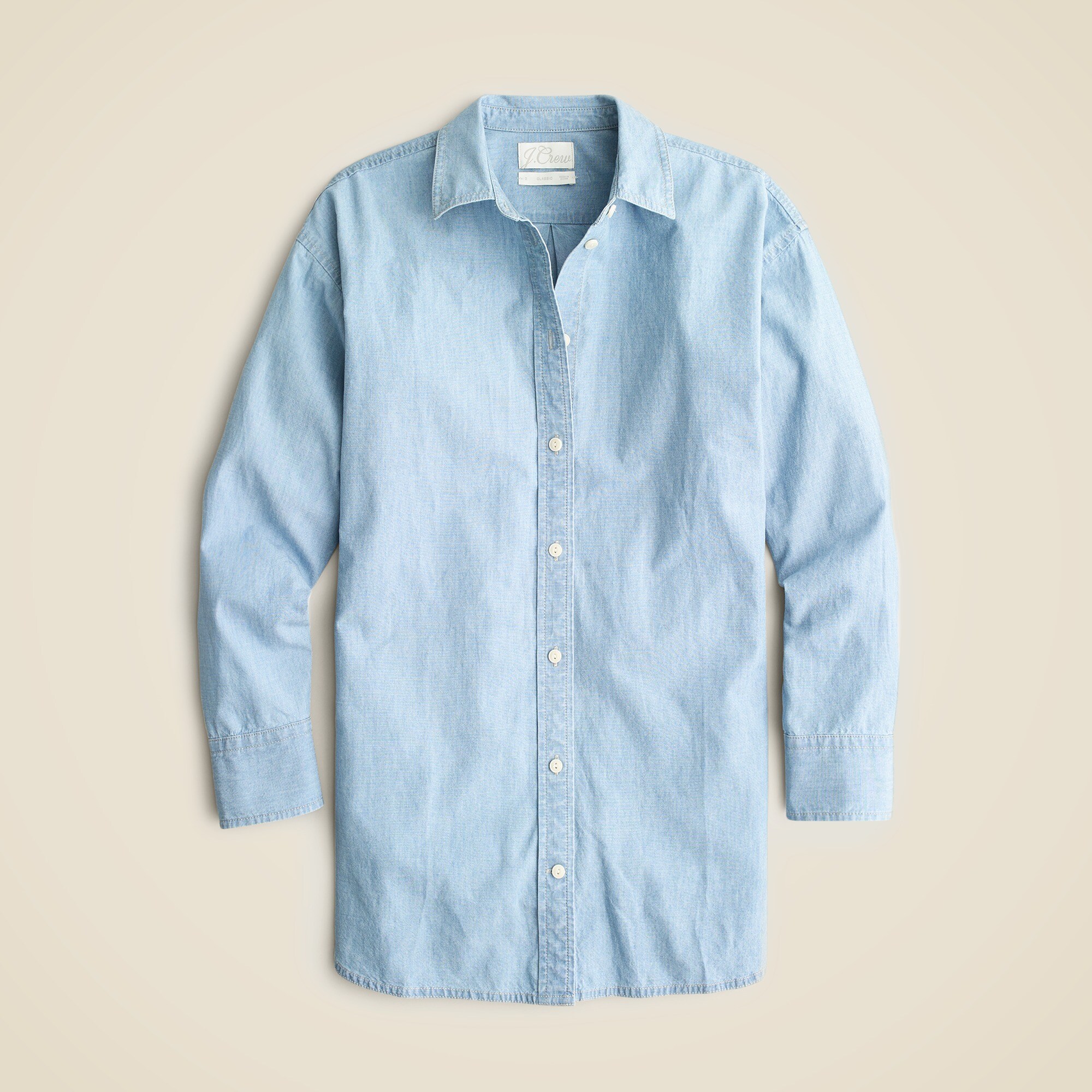 Relaxed-fit chambray shirt