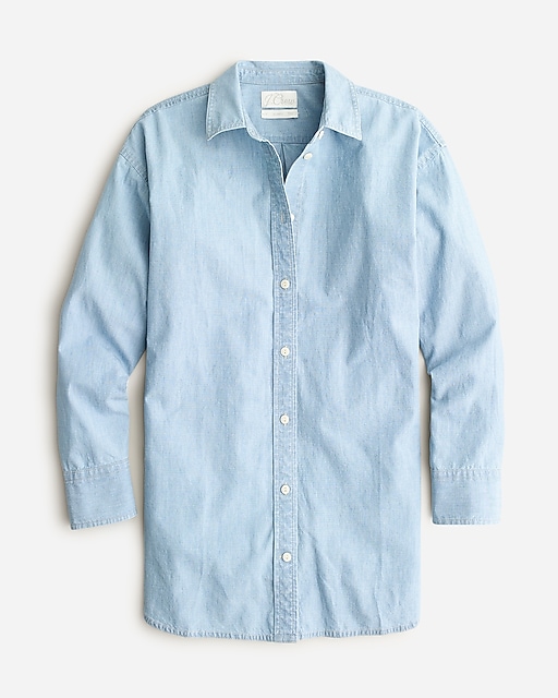  Petite relaxed-fit chambray shirt