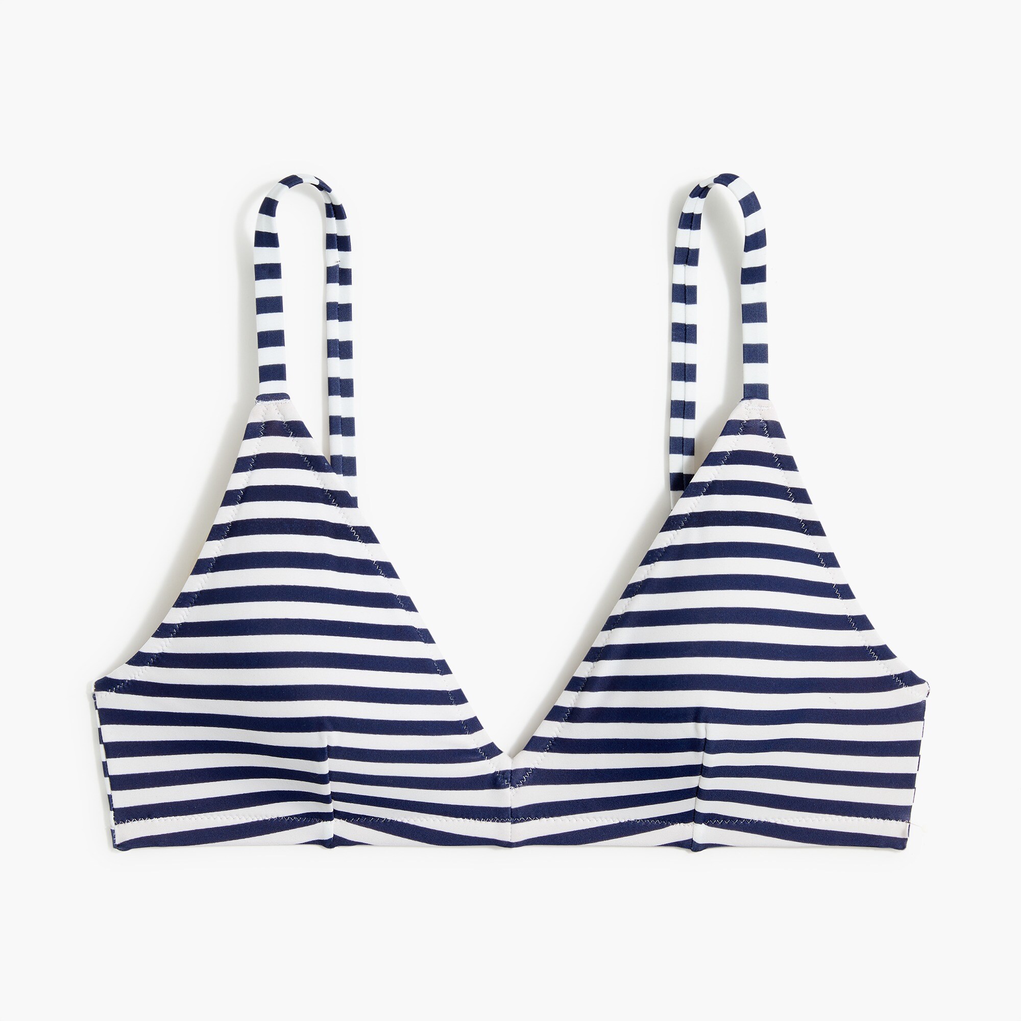 Striped french bikini top