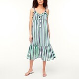 Ruffle tiered maxi cover-up dress