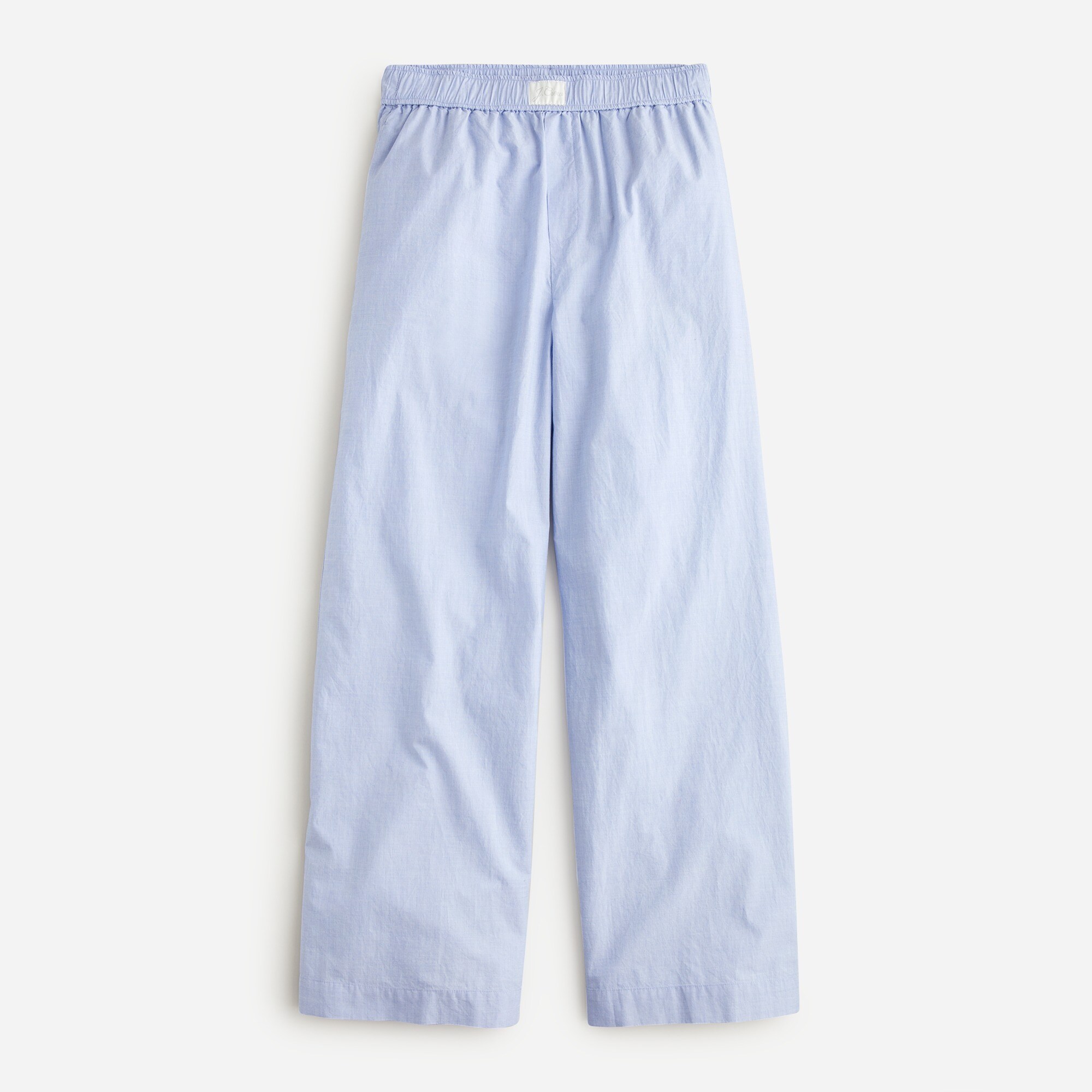 End-on-end cotton wide-leg pajama pant