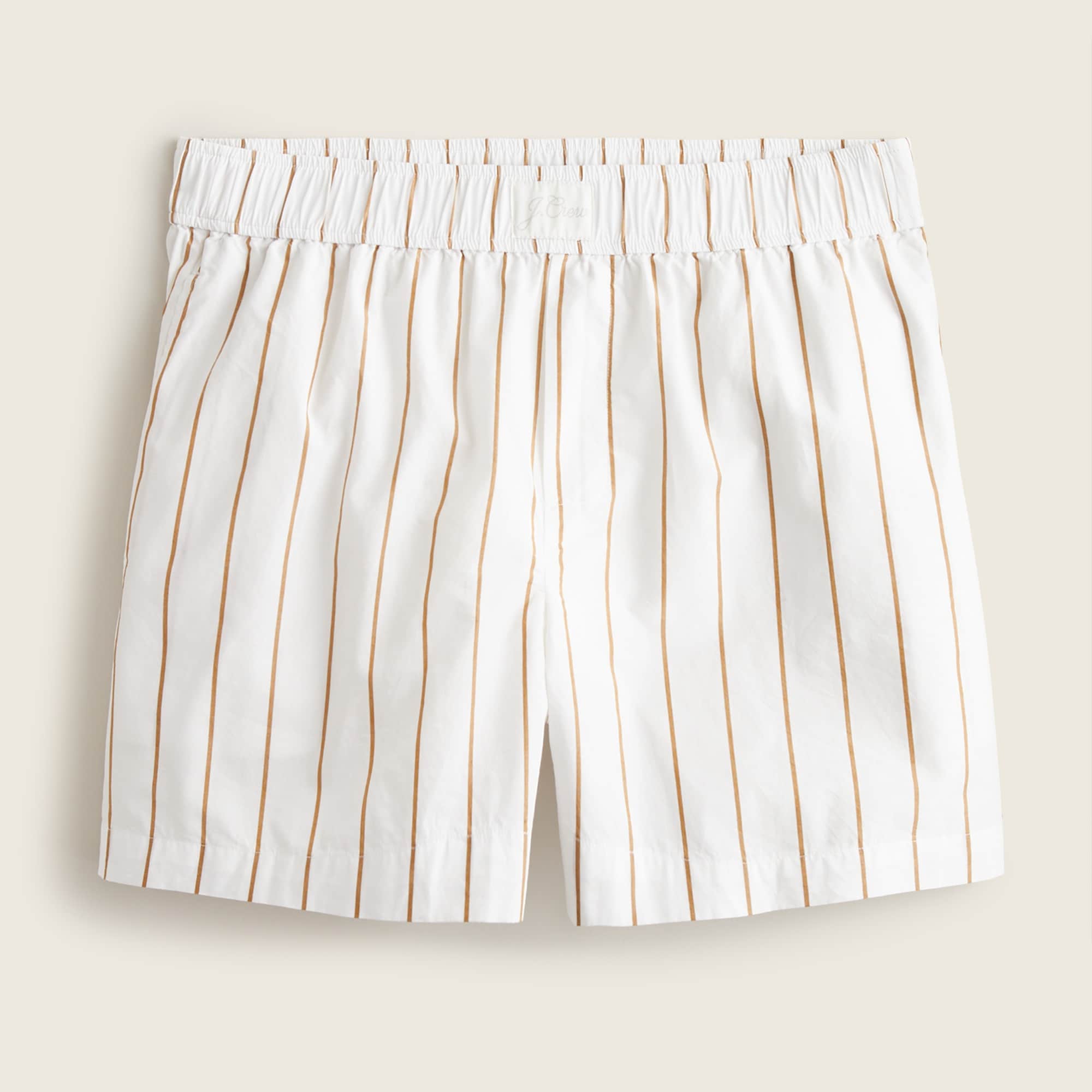 Cotton poplin boxer short in stripe